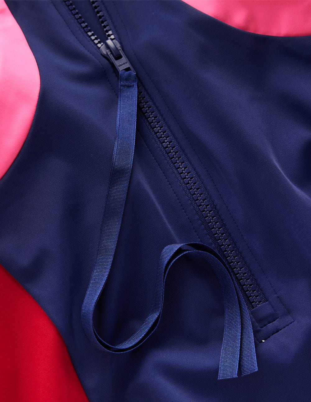 Sporty Rash Guard Swimsuit-Navy, Colourblock-7