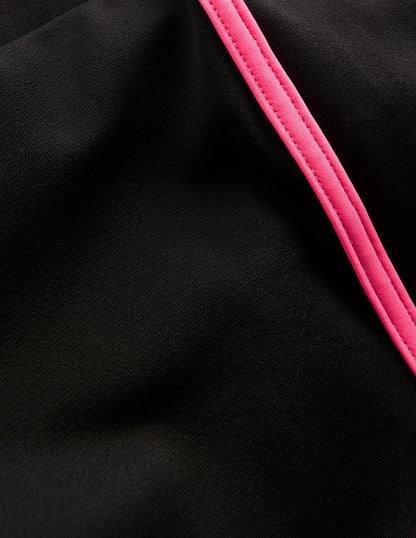 Rash Guard Swim Shorts-Black-7