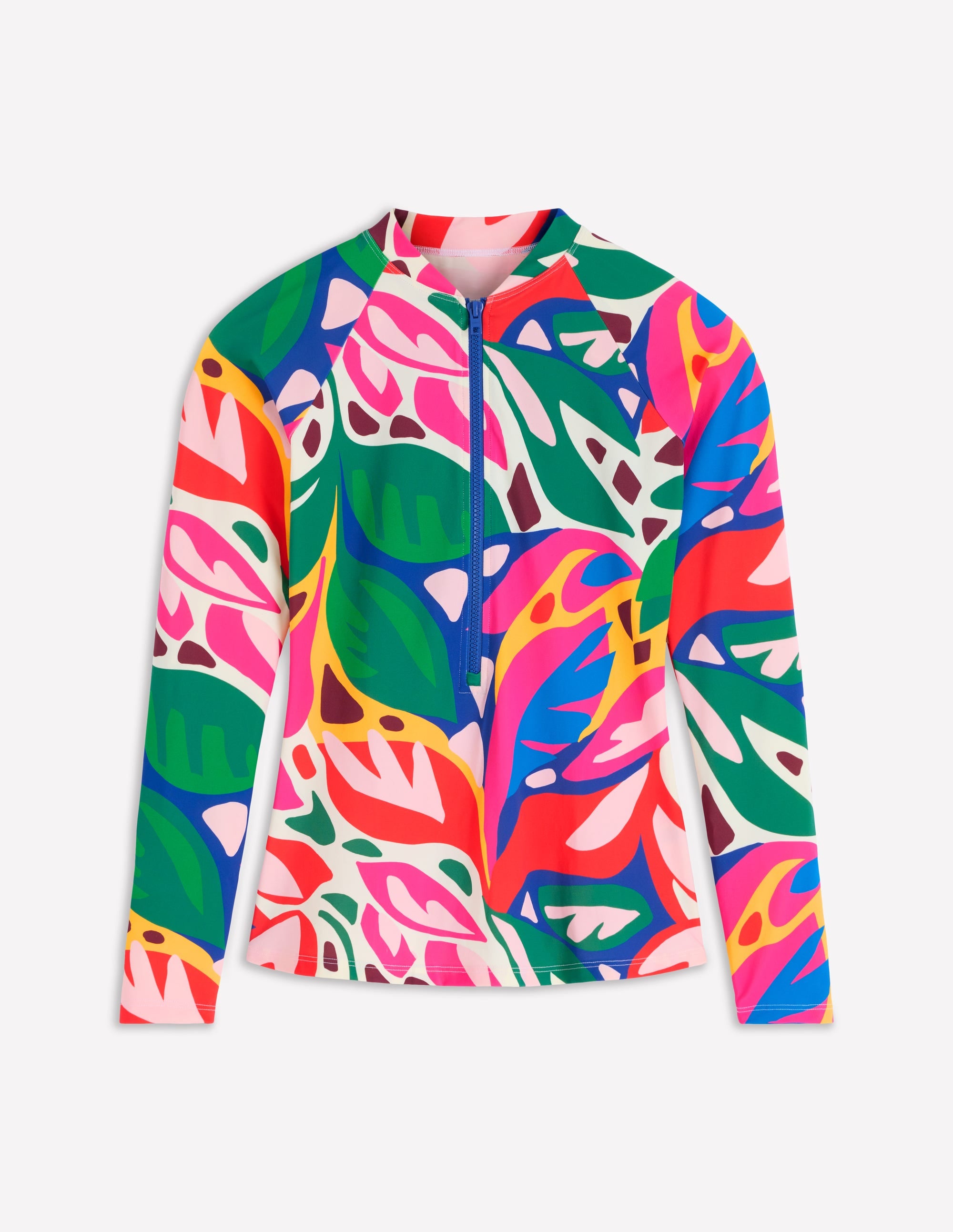 Sun Safe Raglan Guard Top-Multi, Leafy Cascade - Image 5