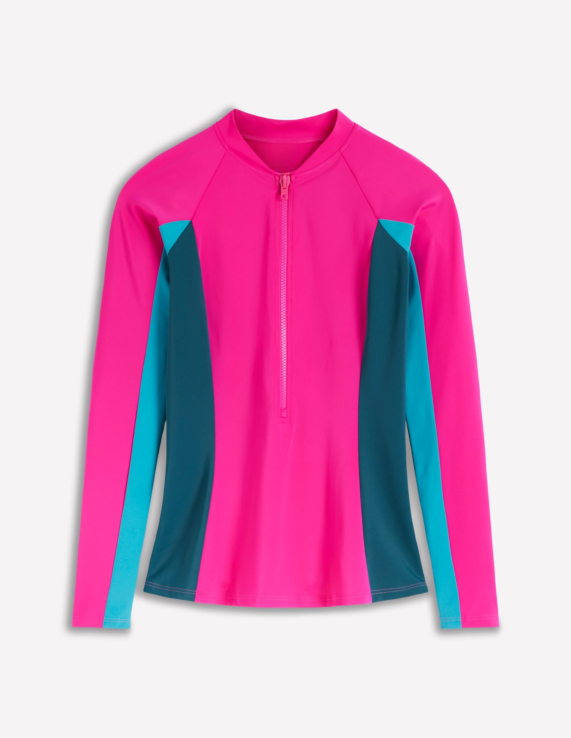 Sun Safe Raglan Guard Top-Pink Colourblock - Image 5
