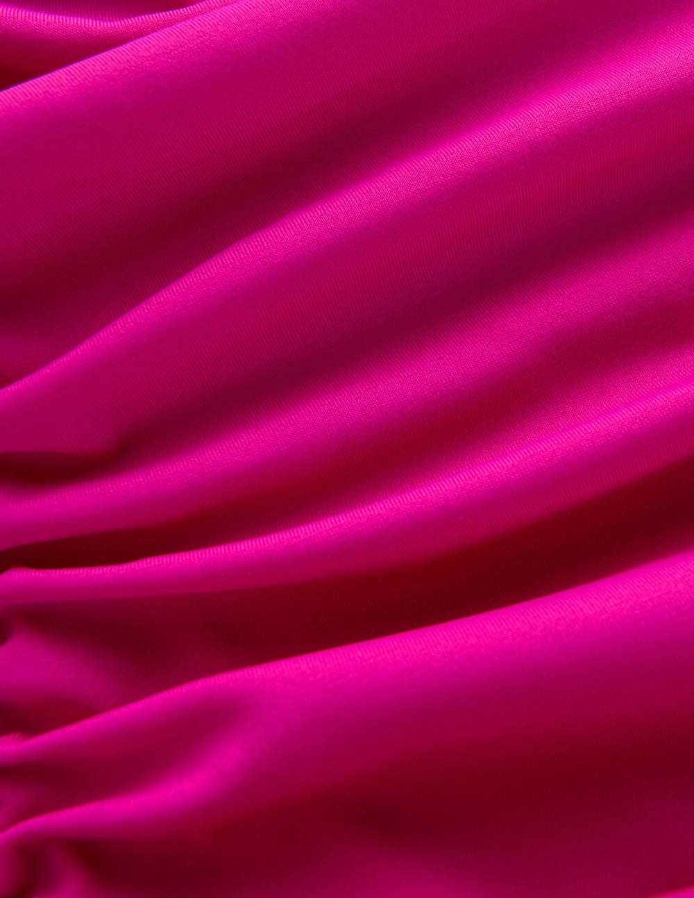 Pleated Cup Swimsuit-Bright Fuchsia - Image 7