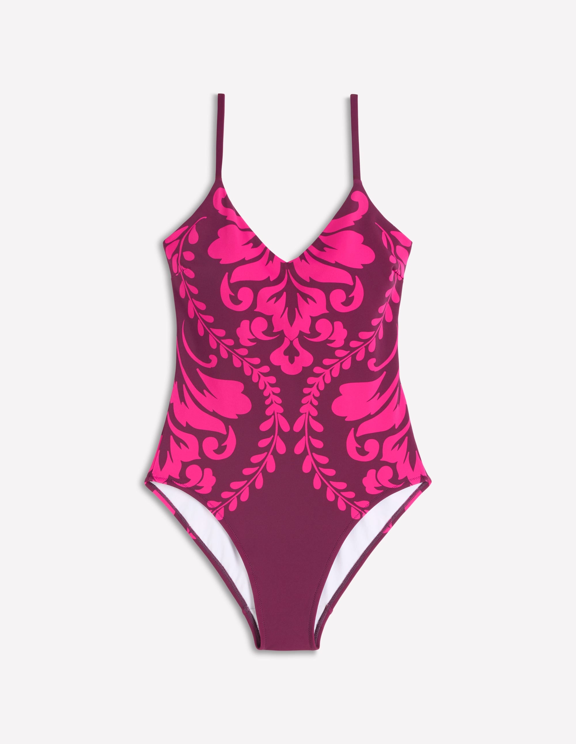 Palermo V Swimsuit-Chocberry, Decorative Lattice - Image 8