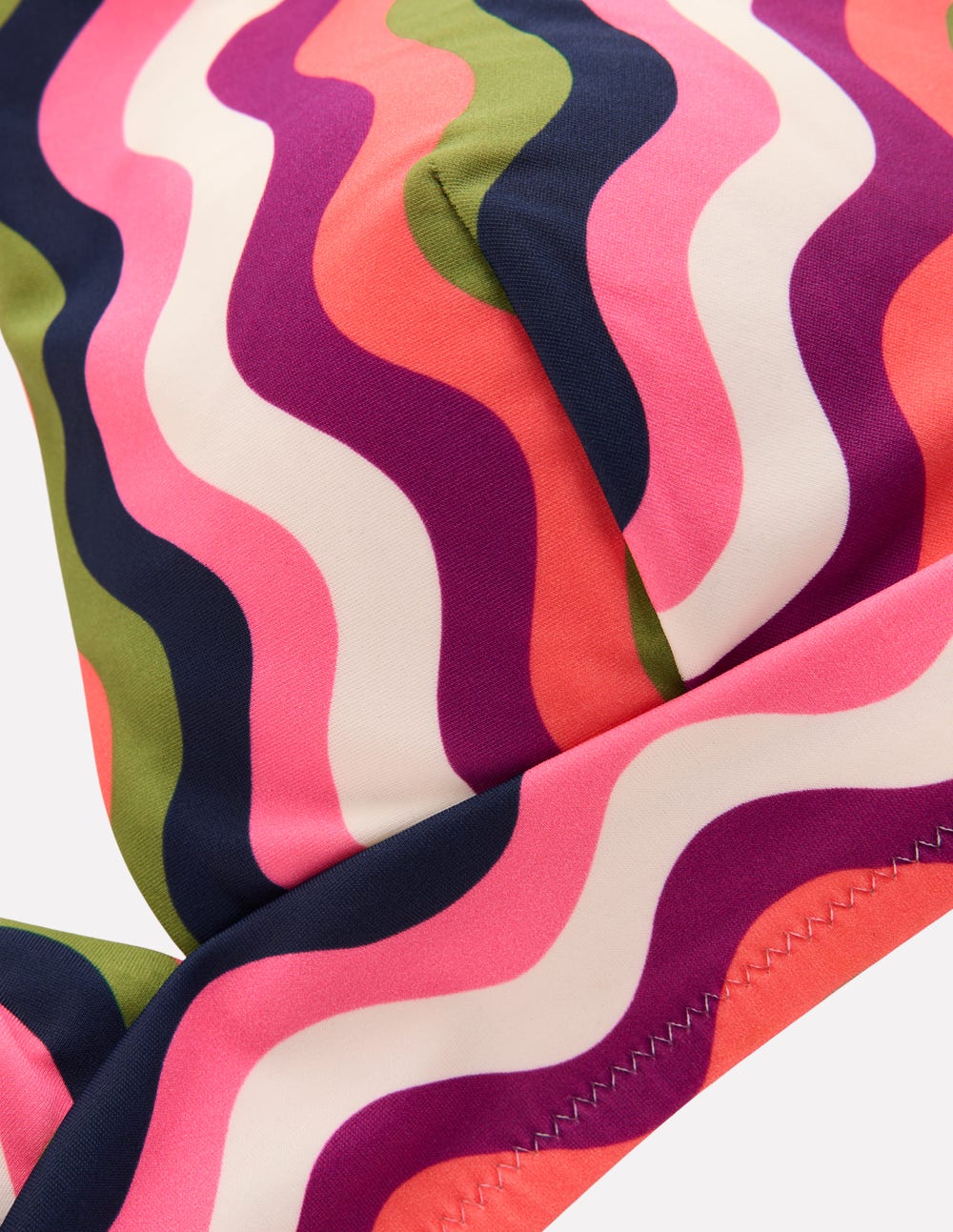 Arles Bikini Top-Multi, Wavy Stripe