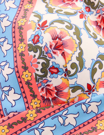 Arles Bikini Top-Pink, Ornamental Trellis-7