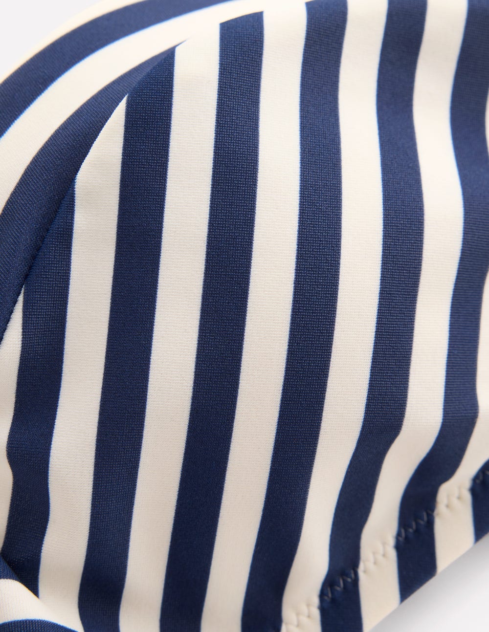 Clean Sweetheart Bikini Top-Navy, Ivory Stripe - Image 6