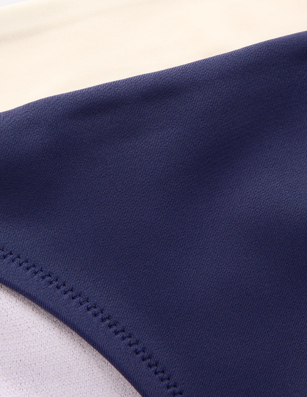 Campania Bikini Bottoms-Navy, Ivory Colourblock-6