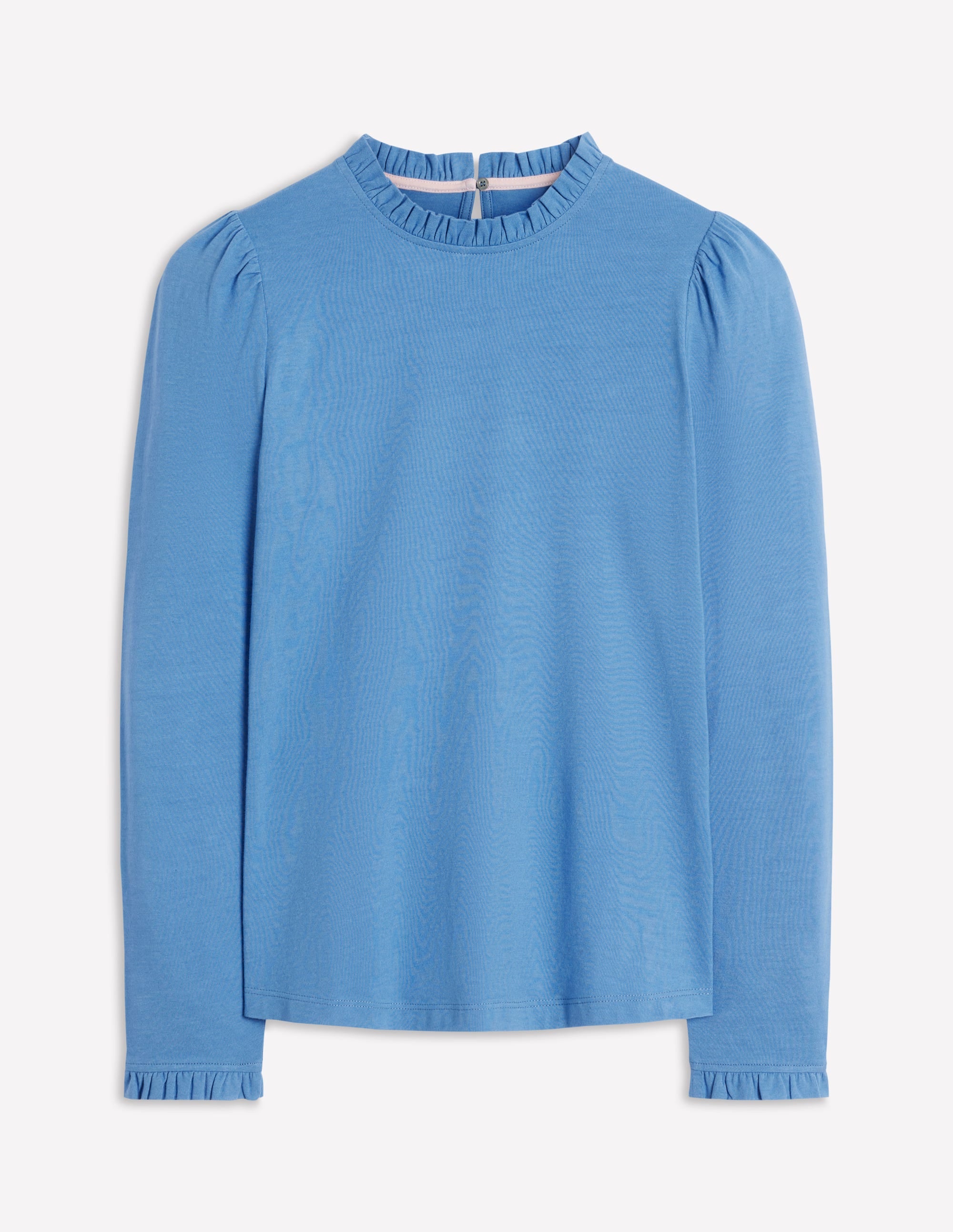 Supersoft Frill Detail Top-Captains Blue - Image 6
