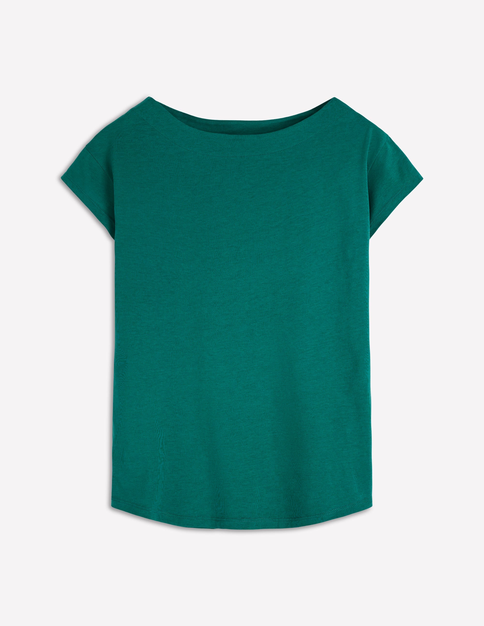 Supersoft Boat Neck T-Shirt-Deep Teal | Boden USA