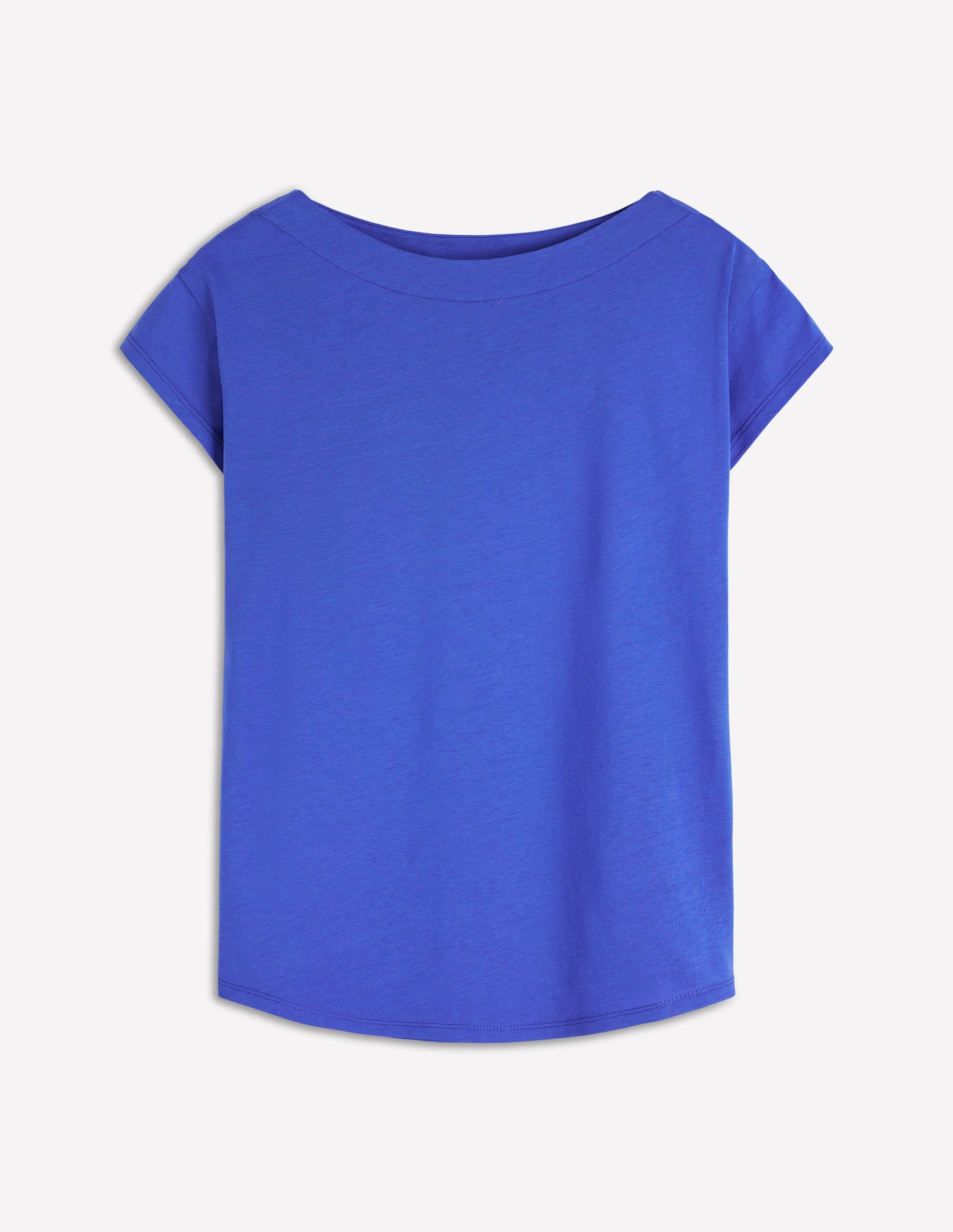 Supersoft Boat Neck T - Shirt - Beaucoup Blue | Boden USA