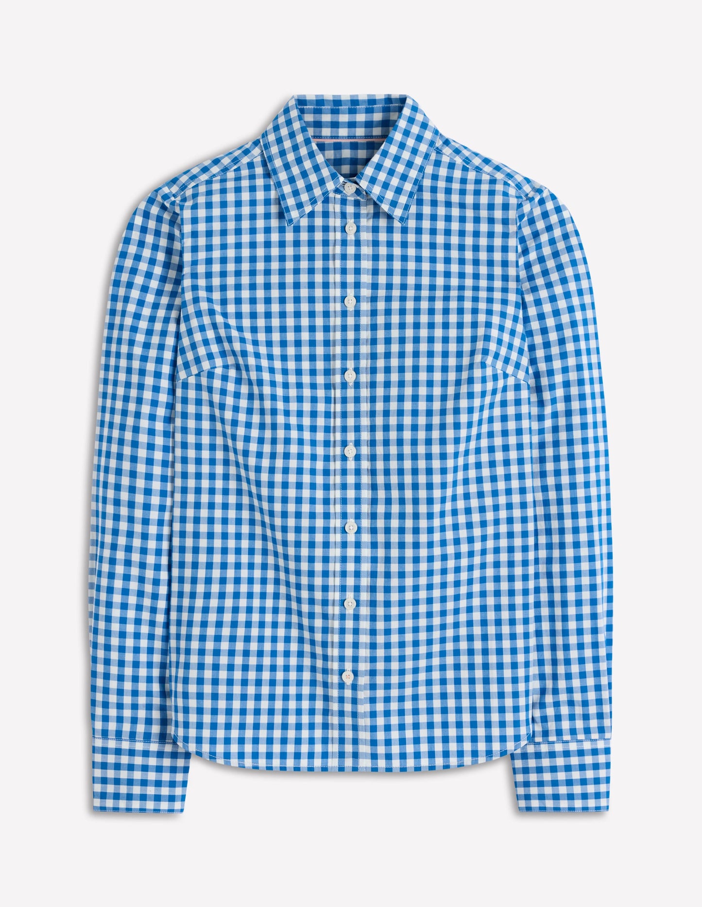 Sienna Cotton Shirt-Blue Gingham