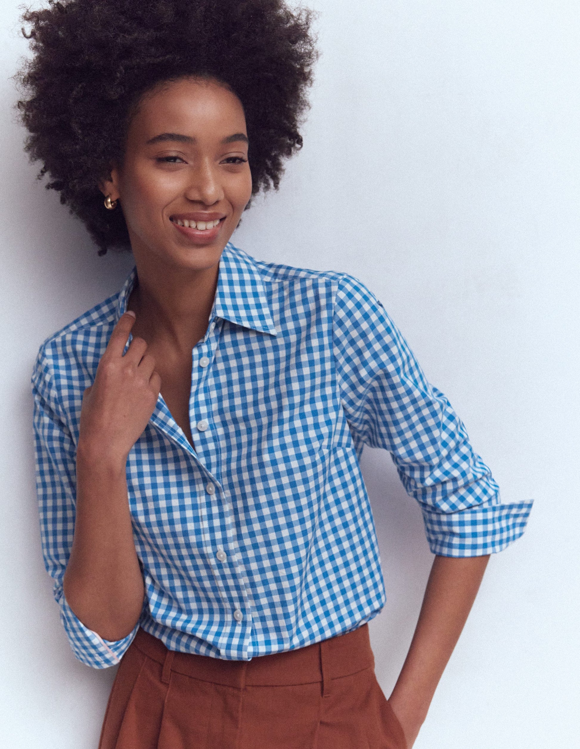 blue gingham dress shirt Mizzen + Main Leeward It really shines in the spring and summer Mizzen+Main Leeward Performance Men's Long-Sleeve