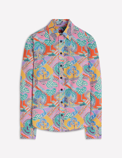 Sienna Cotton Shirt-Multi, Enchanted Dreamscape-6