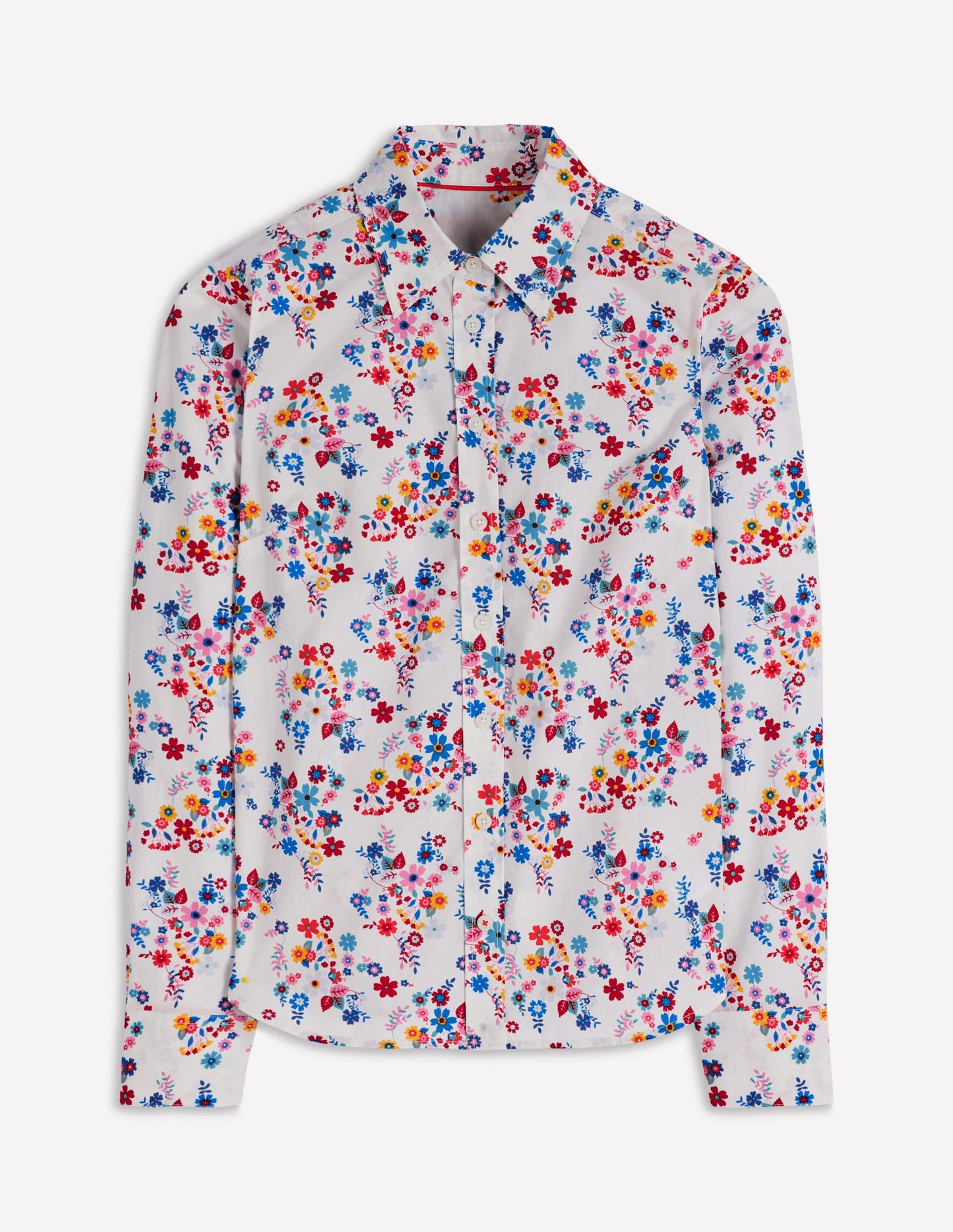 Sienna Cotton Shirt-Multi, Blossom Clusters