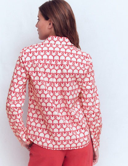 Sienna Cotton Shirt-Ivory, Heart Link-3