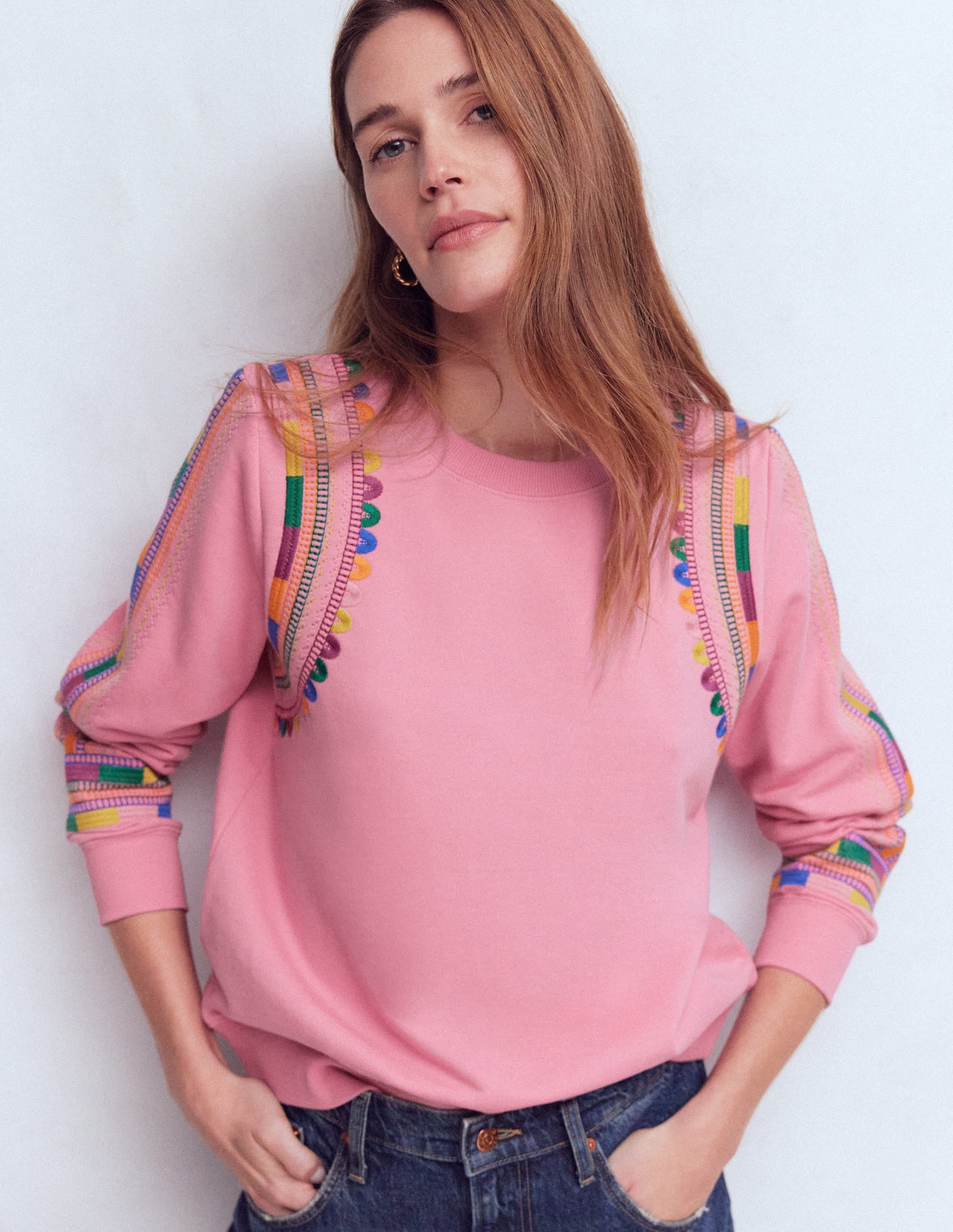 Hannah Embroidered Sweatshirt