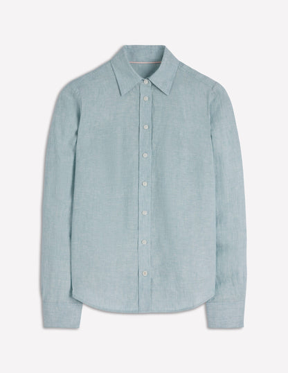 Sienna Linen Shirt-Tourmaline Chambray-6