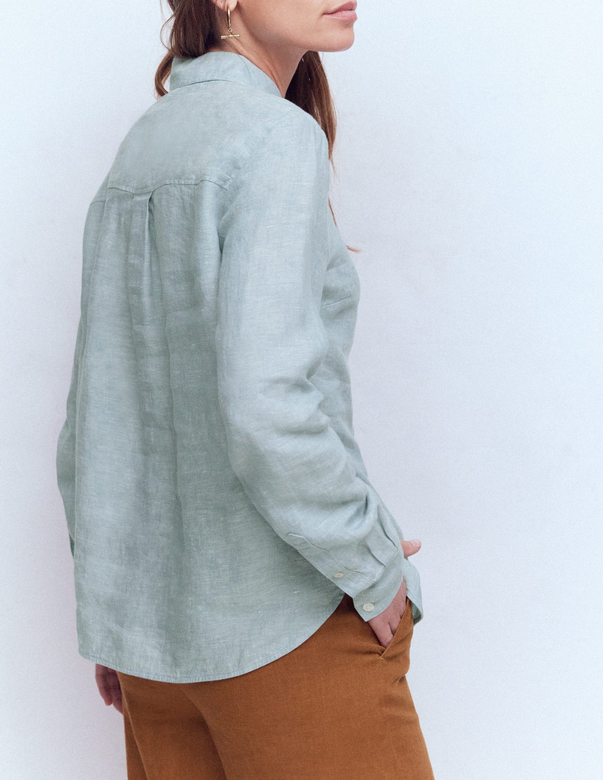 Sienna Linen Shirt-Tourmaline Chambray-4