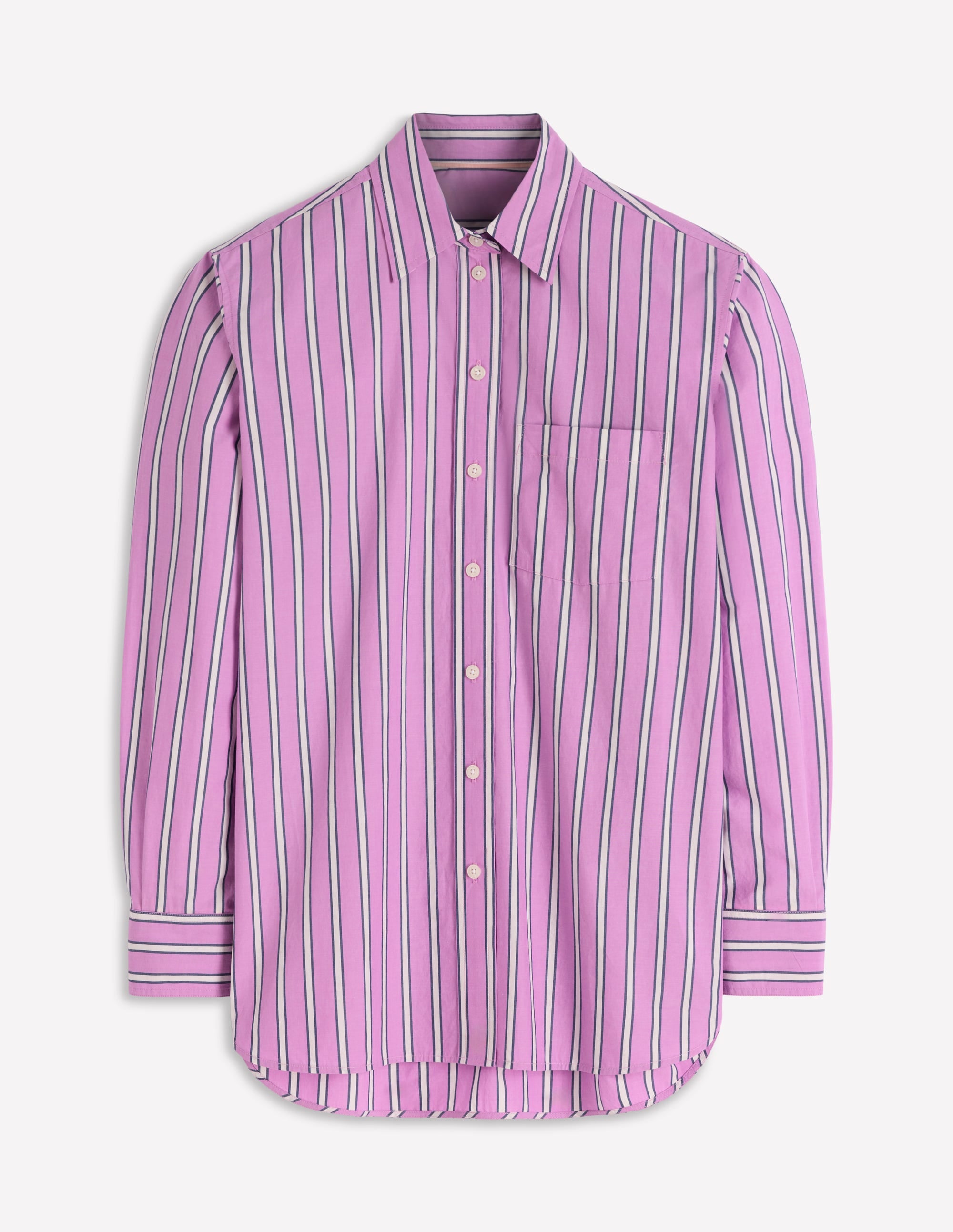 Sadie Relaxed Cotton Shirt-Multi Stripe | Boden USA