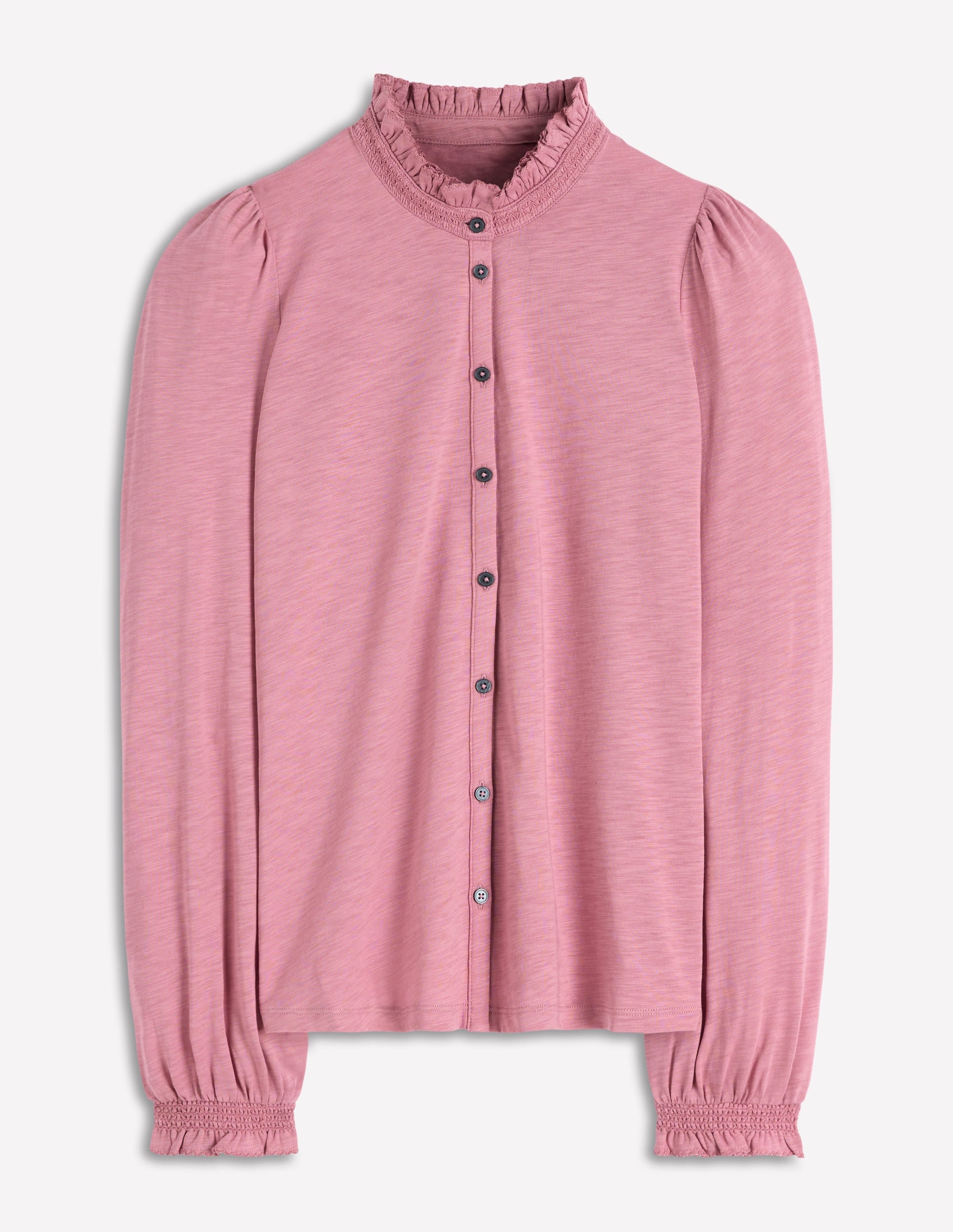 Effie Smocked Detail Shirt-Lilas - Image 5