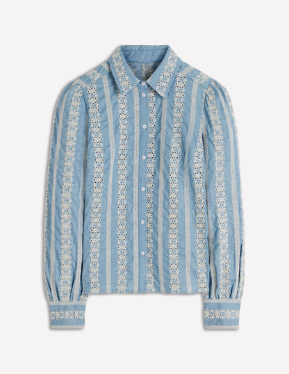 Cara Denim Shirt-Broderie-6