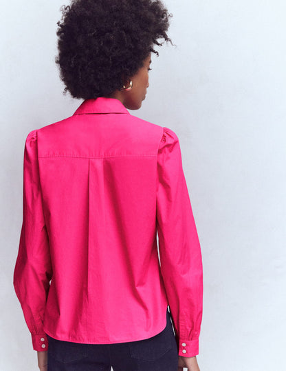 Cara Cotton Shirt-Pop Pansy-3