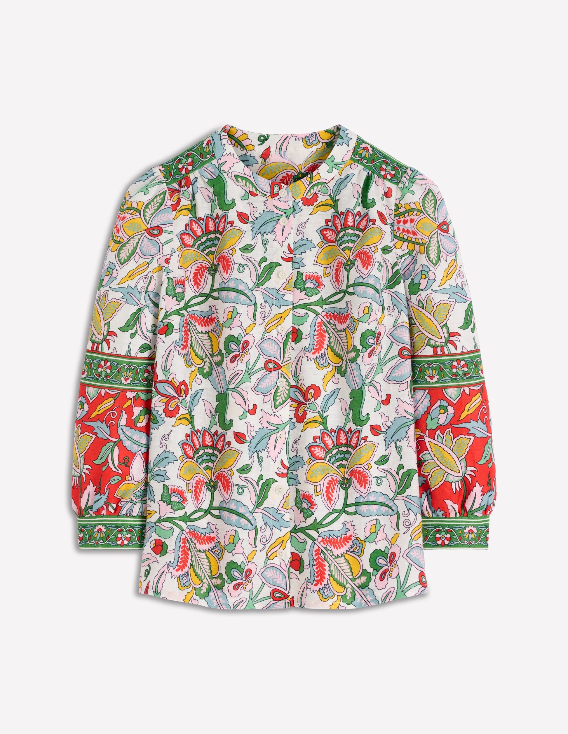 Alicia Linen Top-Multi, Botanical Trail-6