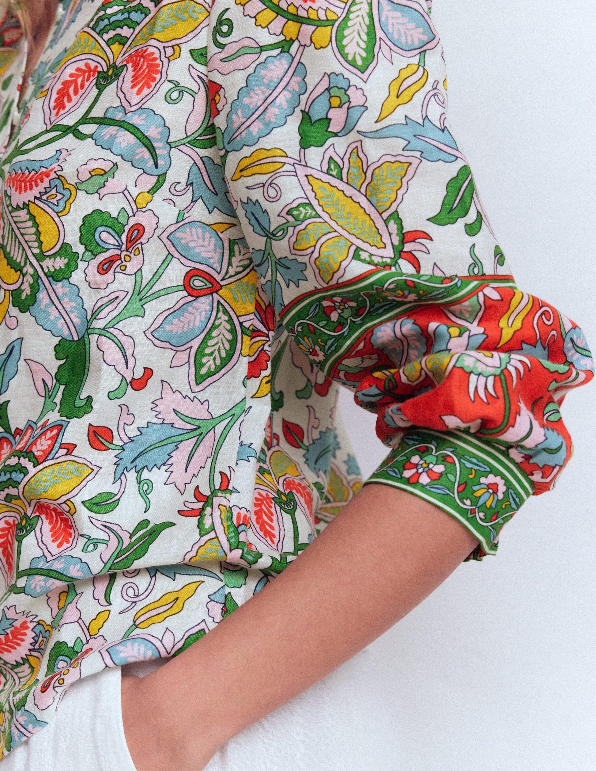 Alicia Linen Top-Multi, Botanical Trail-2