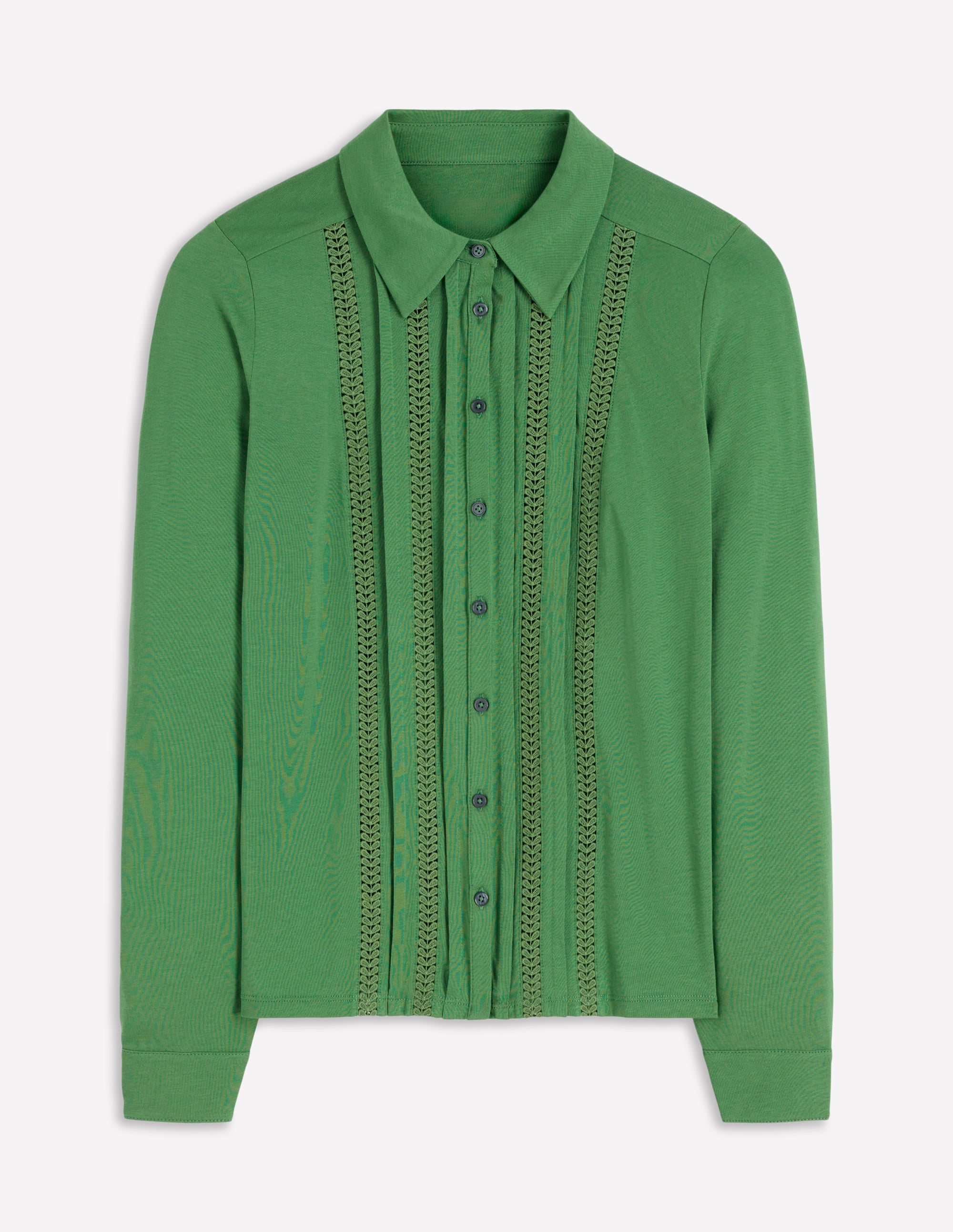 Trim Detail Jersey Shirt-Broadbean - Image 5