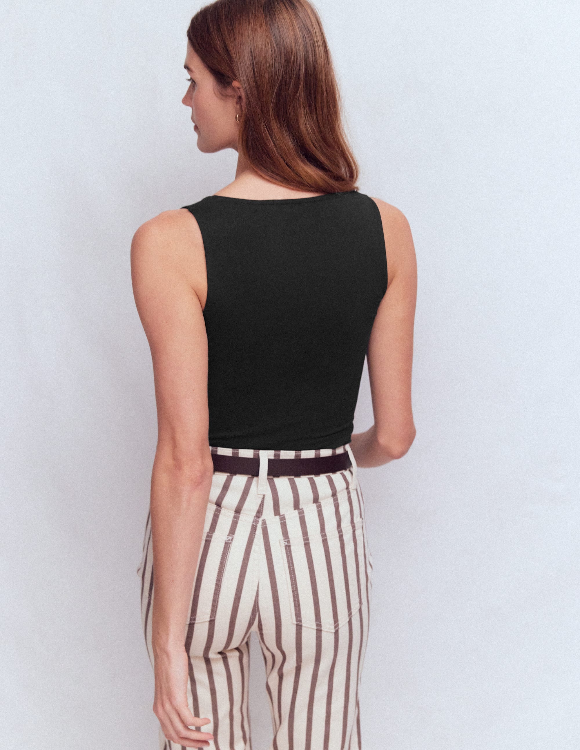 Brooke Double Layer Tank-Black - Image 3