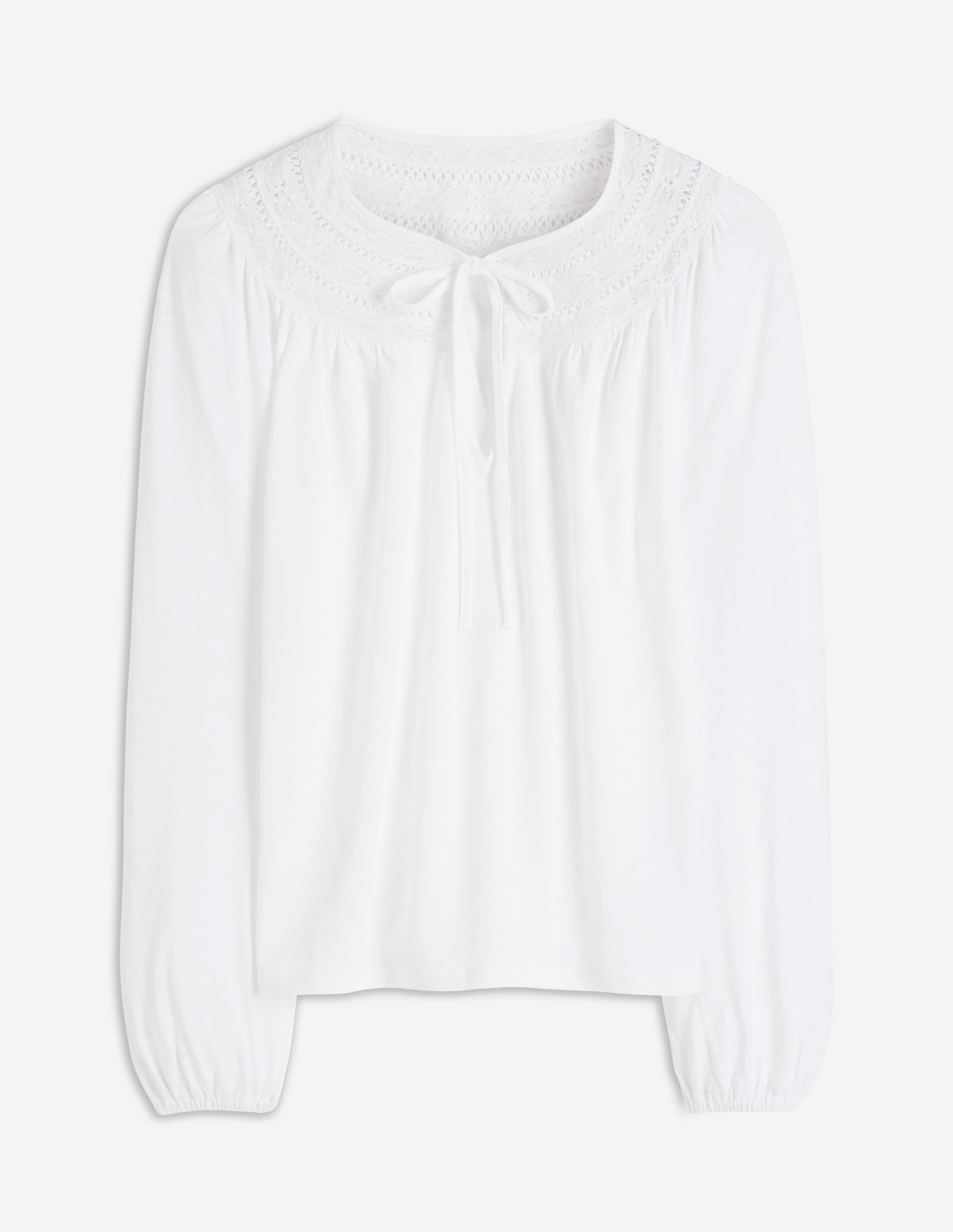 Edi Trim Detail Top-White - Image 5