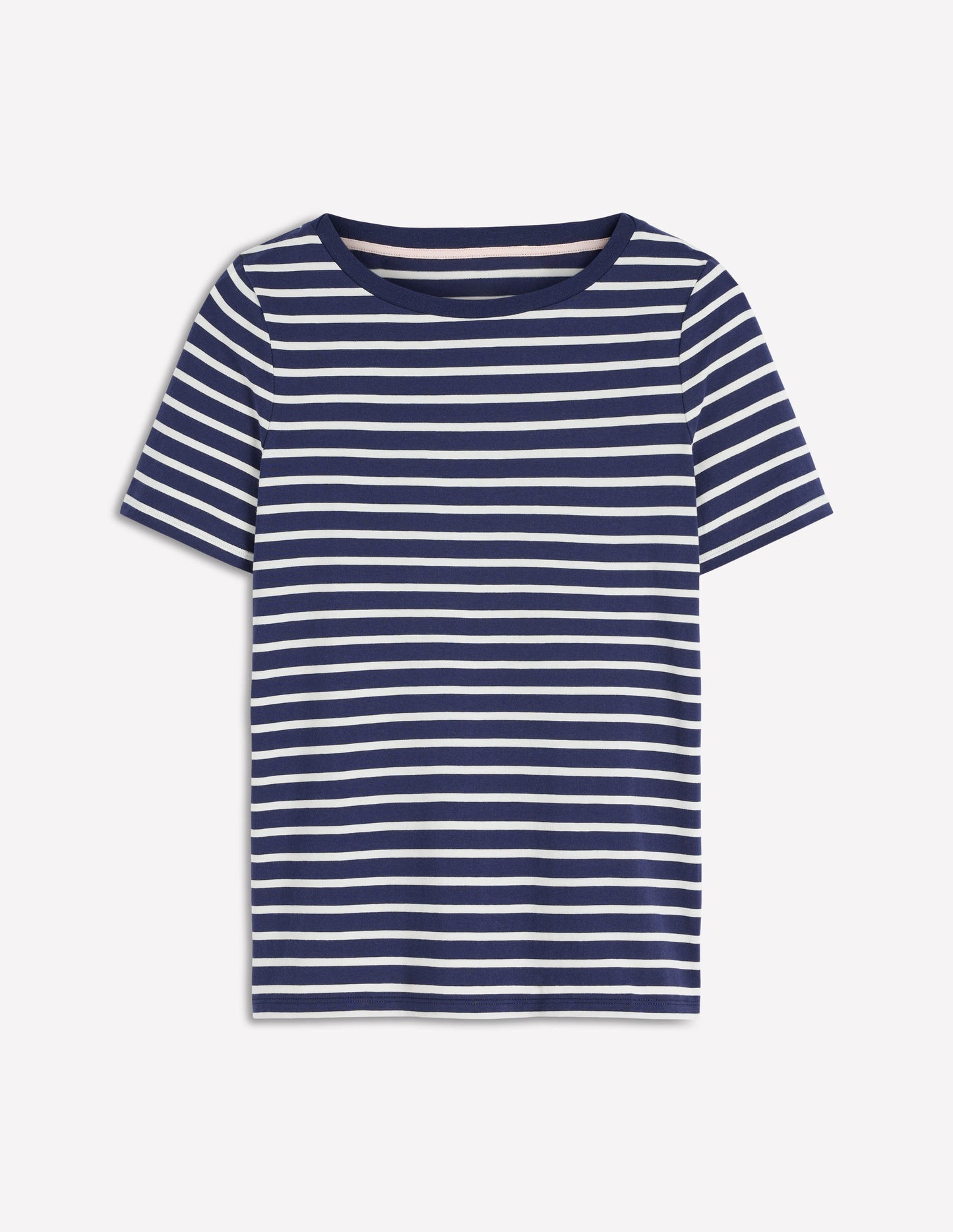 Olivia Short Sleeve Breton-Navy, Ivory