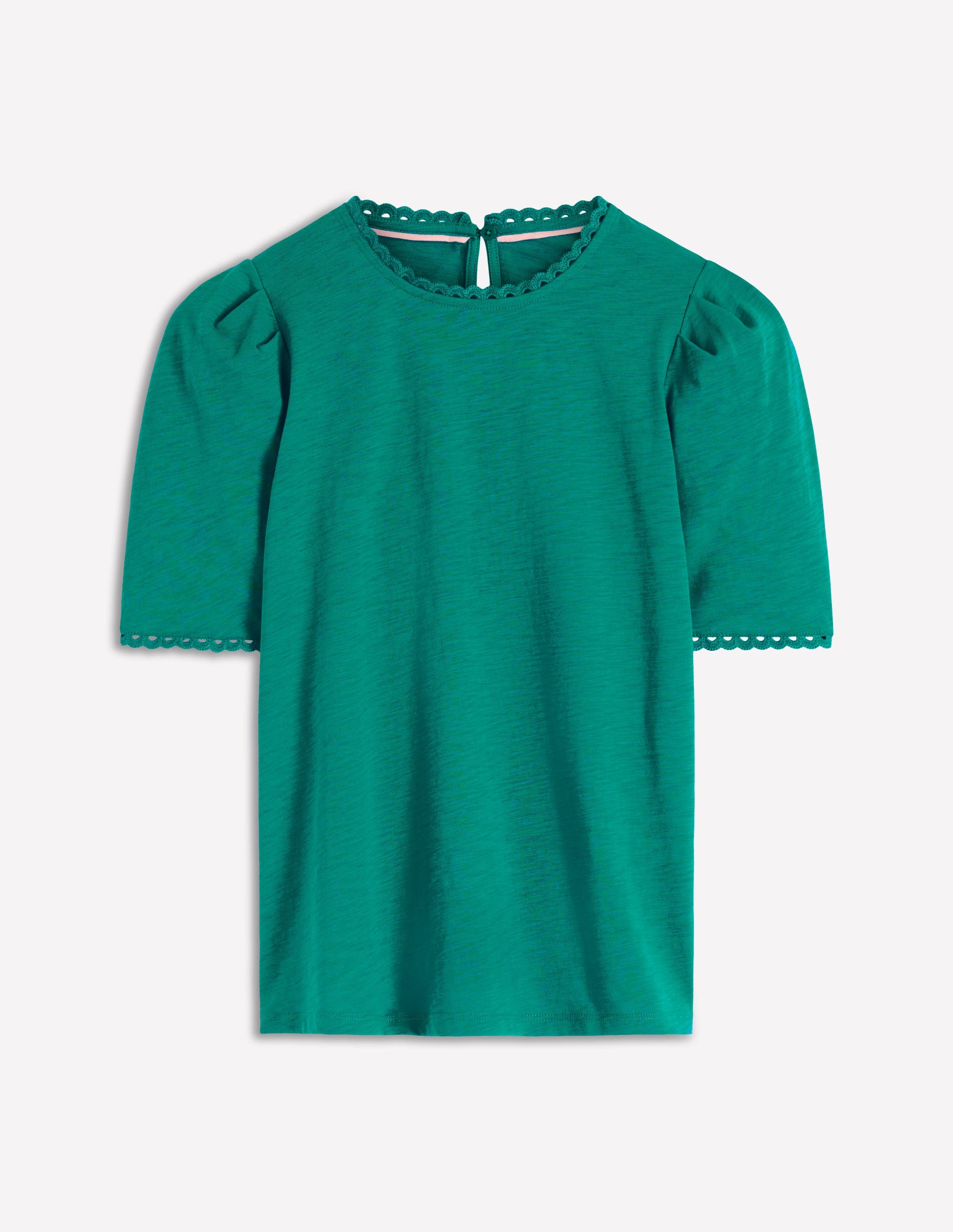 Ali Scallop T-Shirt-Deep Teal-5