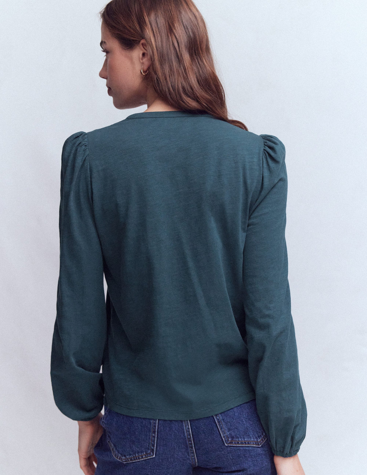 Poppy Long Sleeve Top-Moonlight Ocean - Image 3