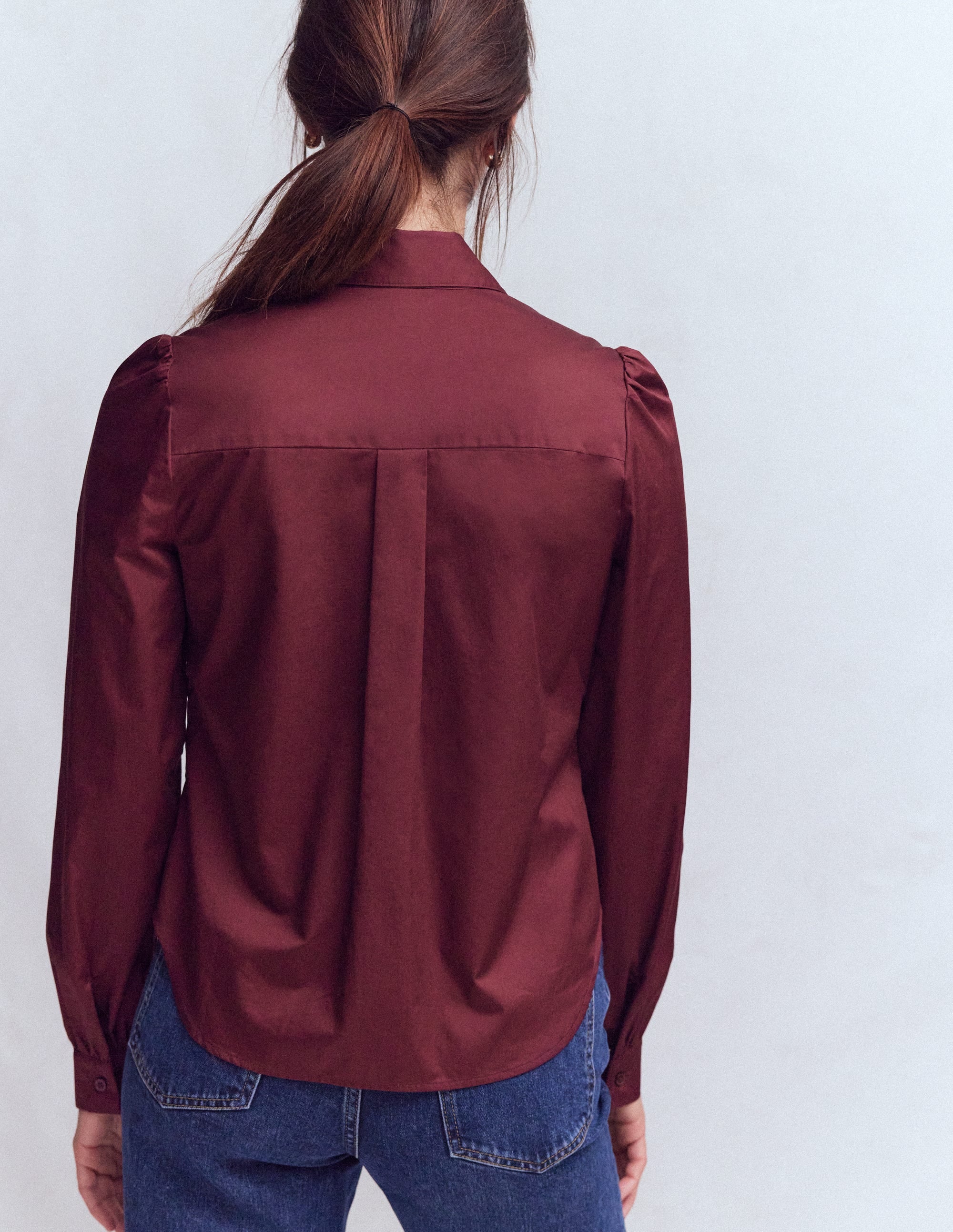 Cara Ruffle Shirt-Deep Wisteria - Image 3