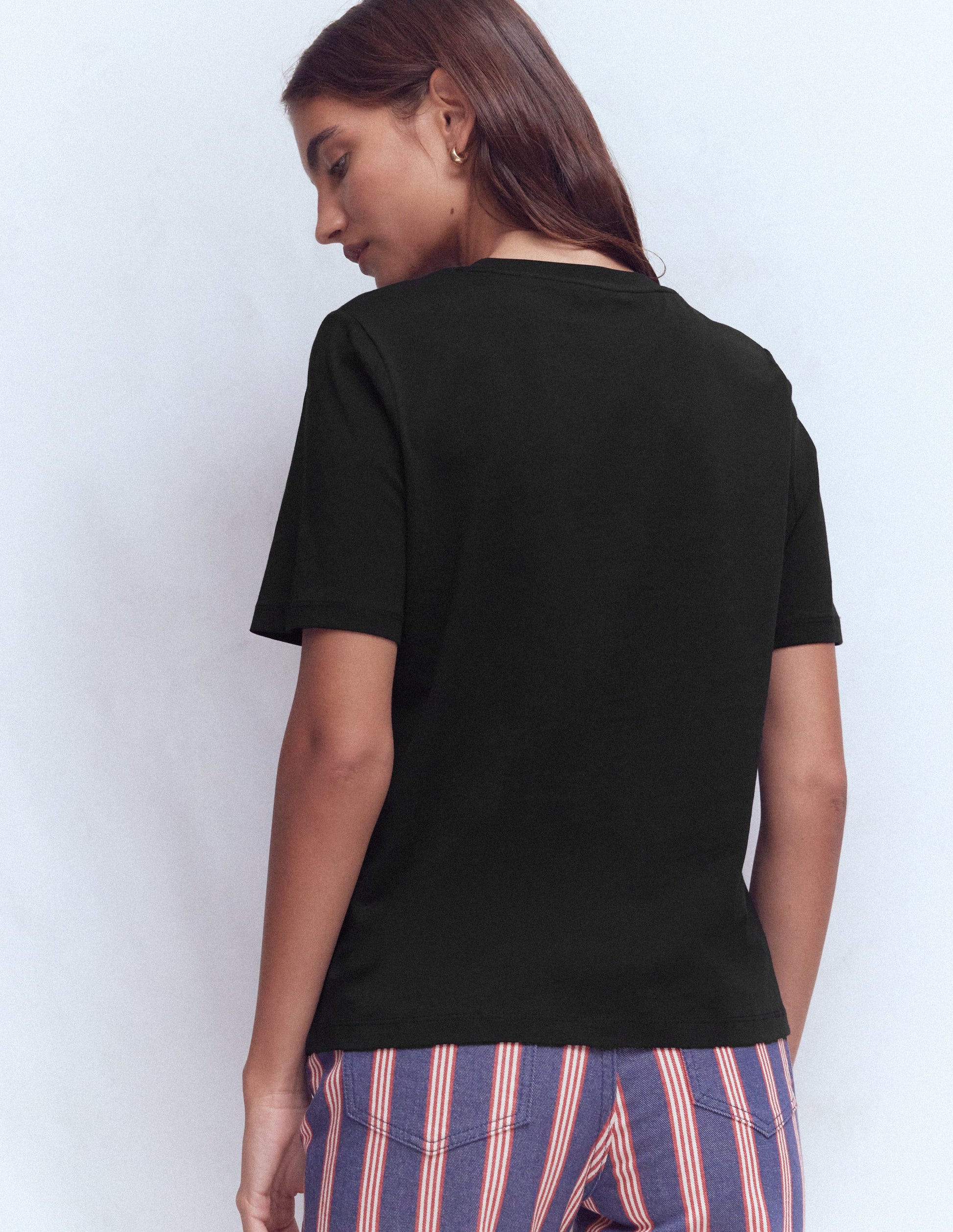 Cotton T-Shirt-Black-3