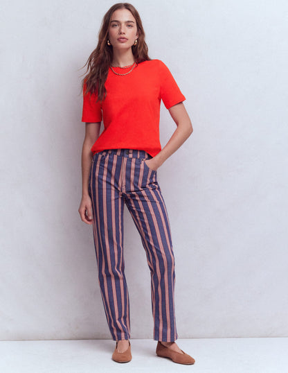 Cotton T-Shirt-Red-4