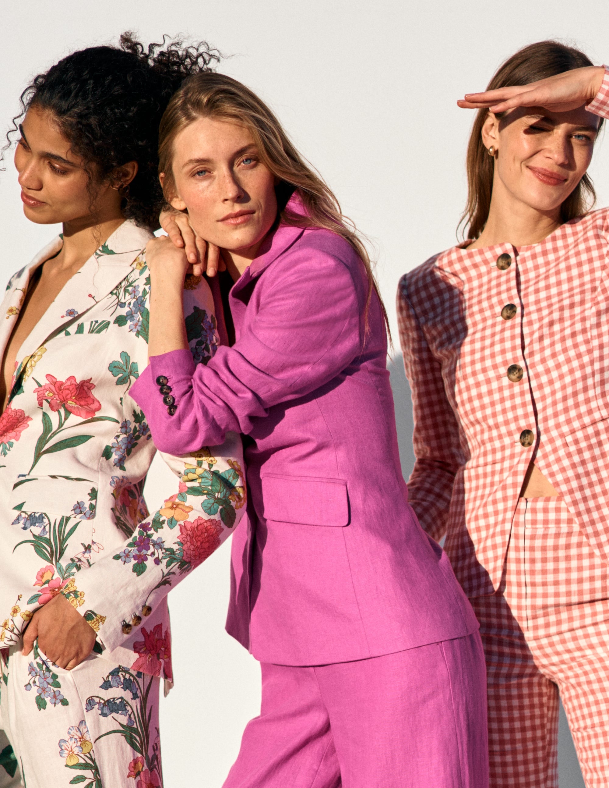 Stamford Linen Blazer-Passion Flower | Boden USA