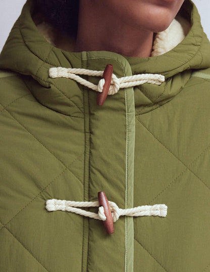 Duffle Quilted Parka-Green-3