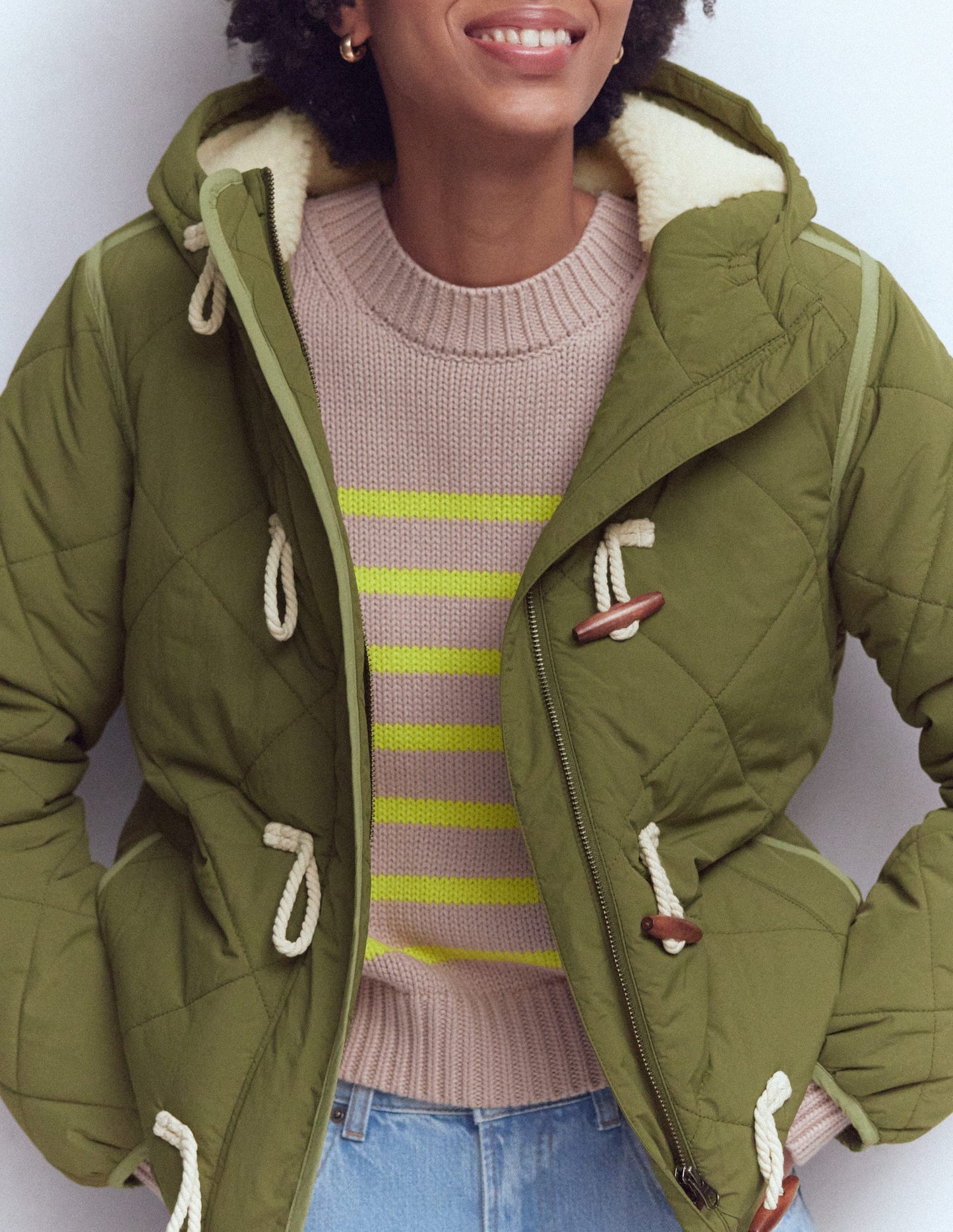 Duffle Quilted Parka-Green