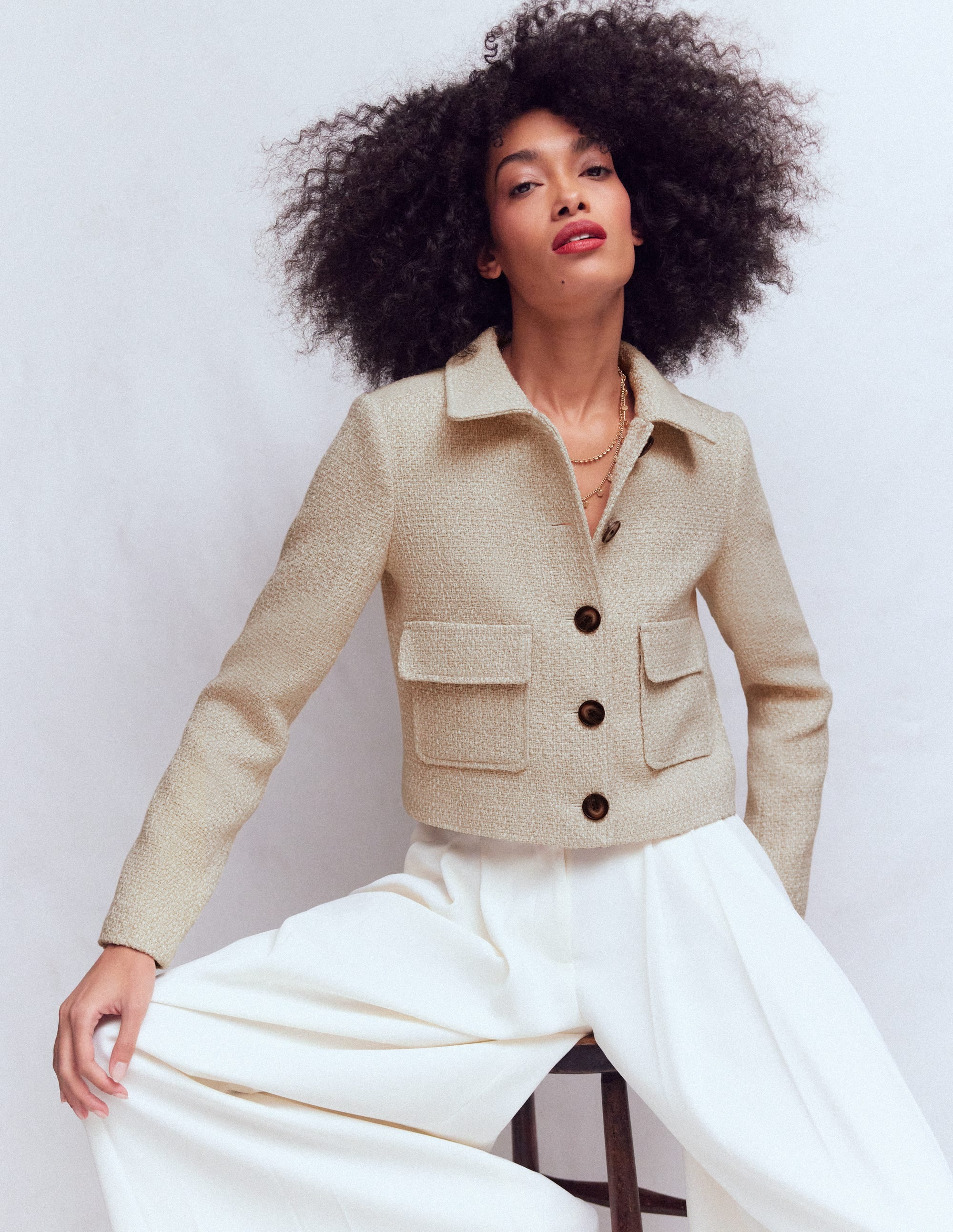 Lisburn Patch Pocket Jacket-Neutral - Image 1