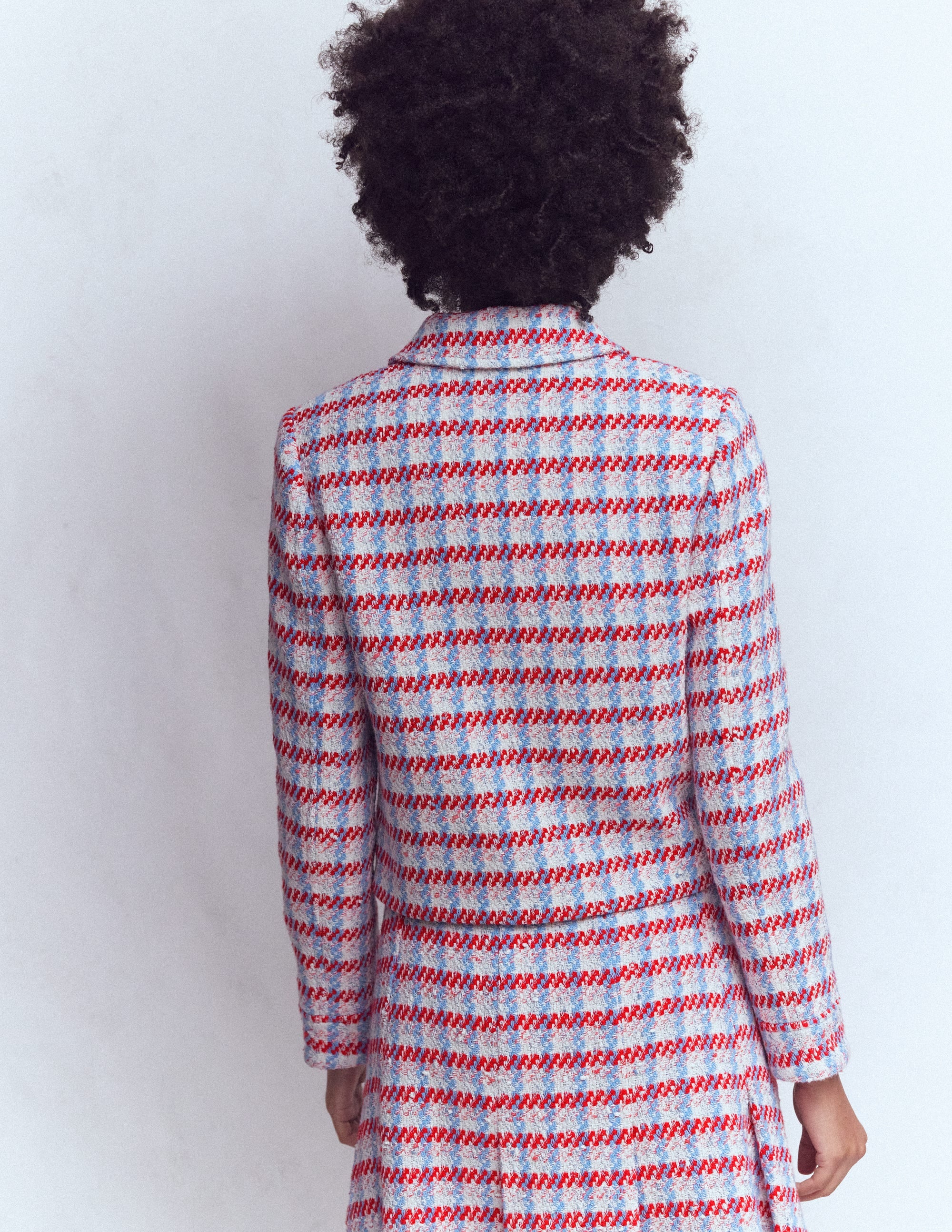 Lisburn Patch Pocket Jacket-Pink Textured - Image 3