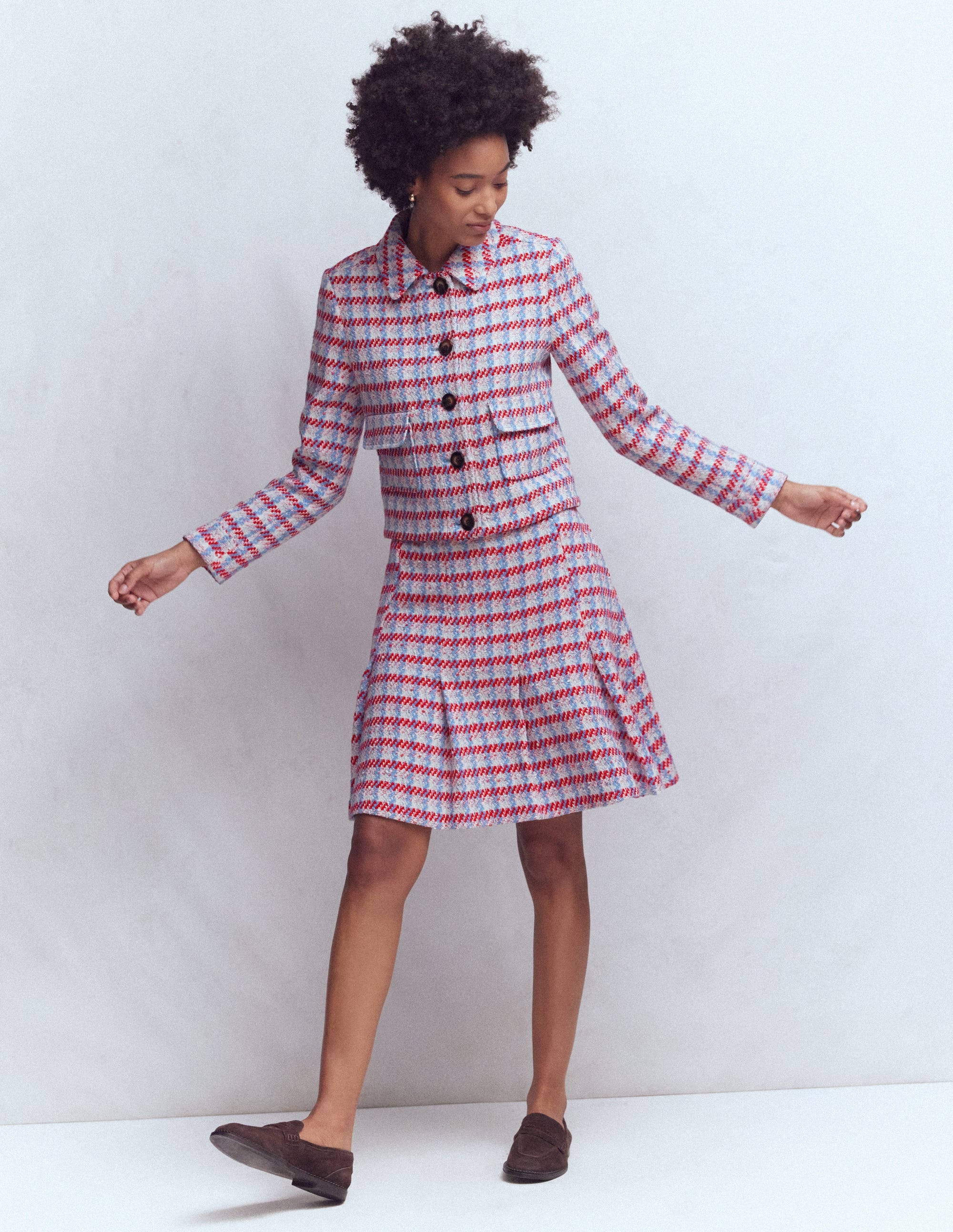 Lisburn Patch Pocket Jacket-Pink Textured - Image 4