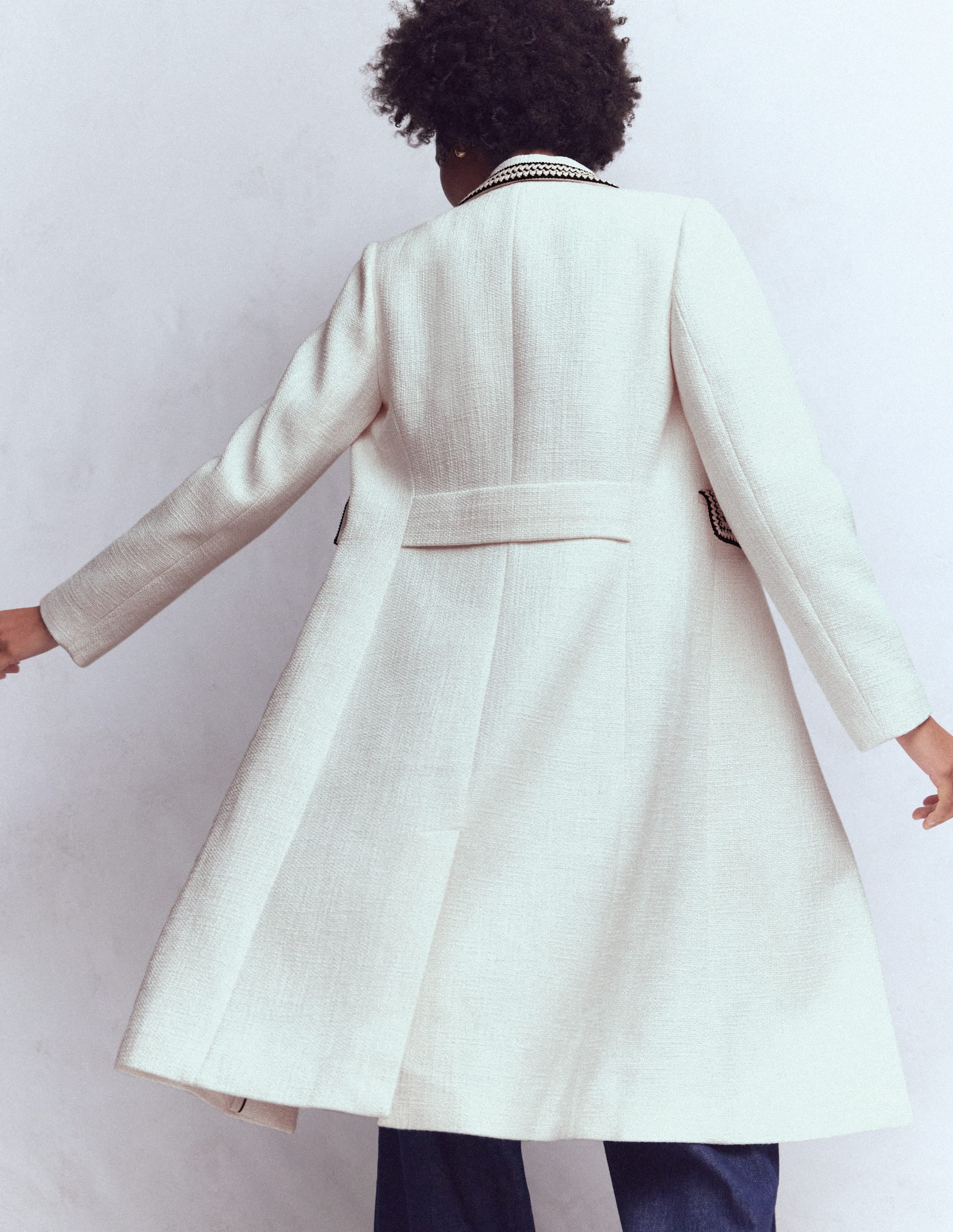 値下げ可！REFINED POCKET DETAIL COAT UNOF Pocket Detail Coat-Ivory | Boden USA