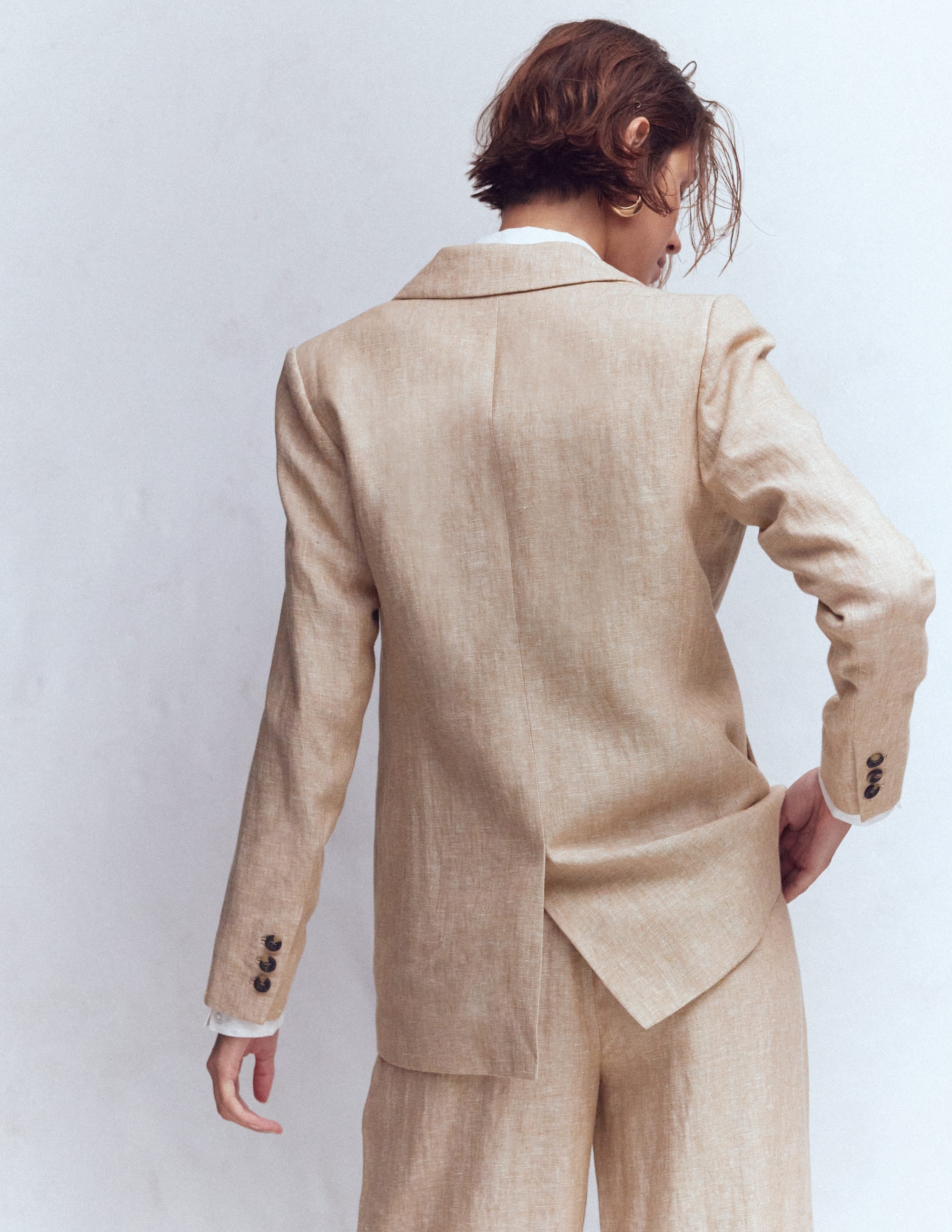 Woodbridge Linen Blazer - Amphora, Chambray | Boden USA