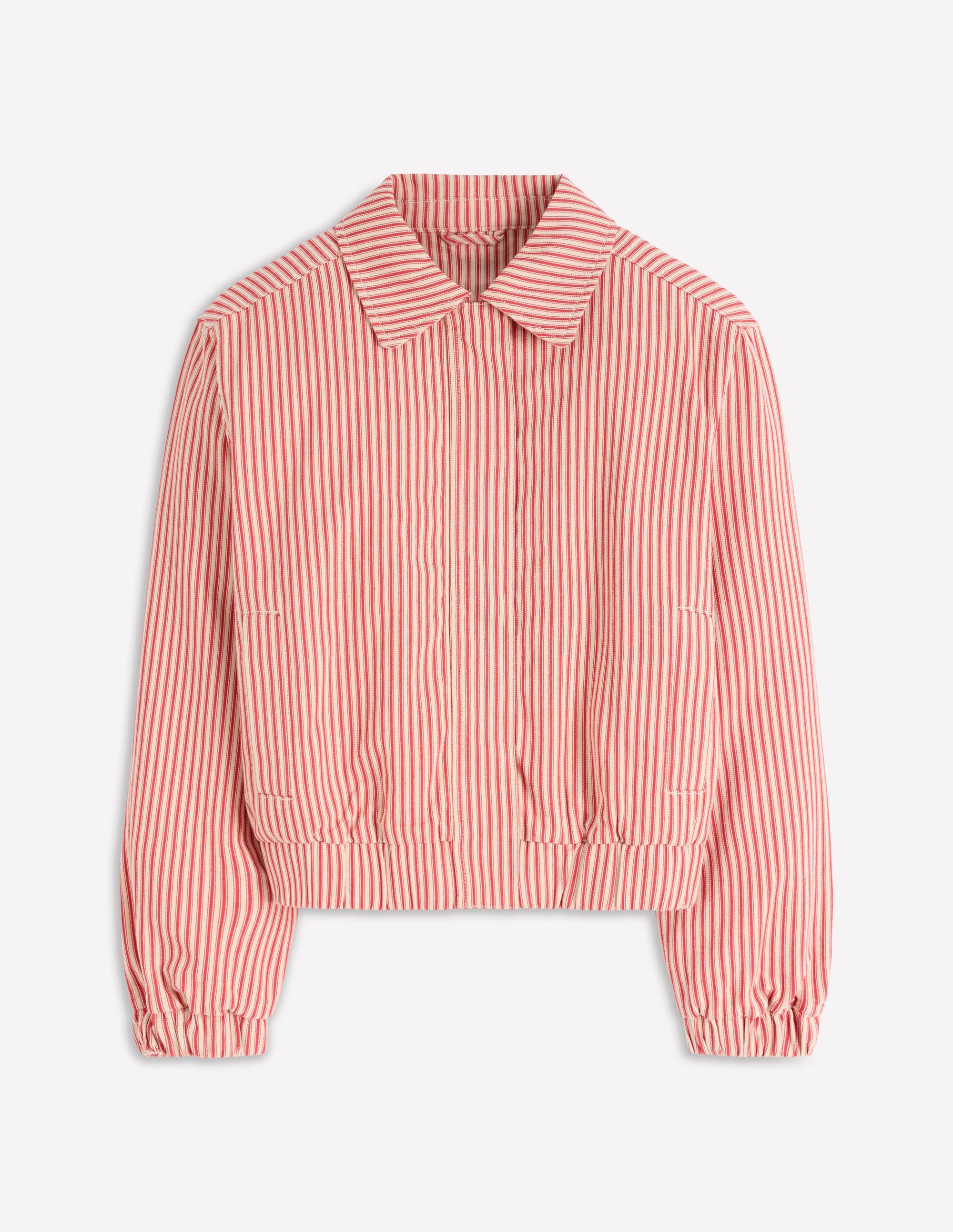 Harrington Jacket-Red Tram Stripe - Image 7