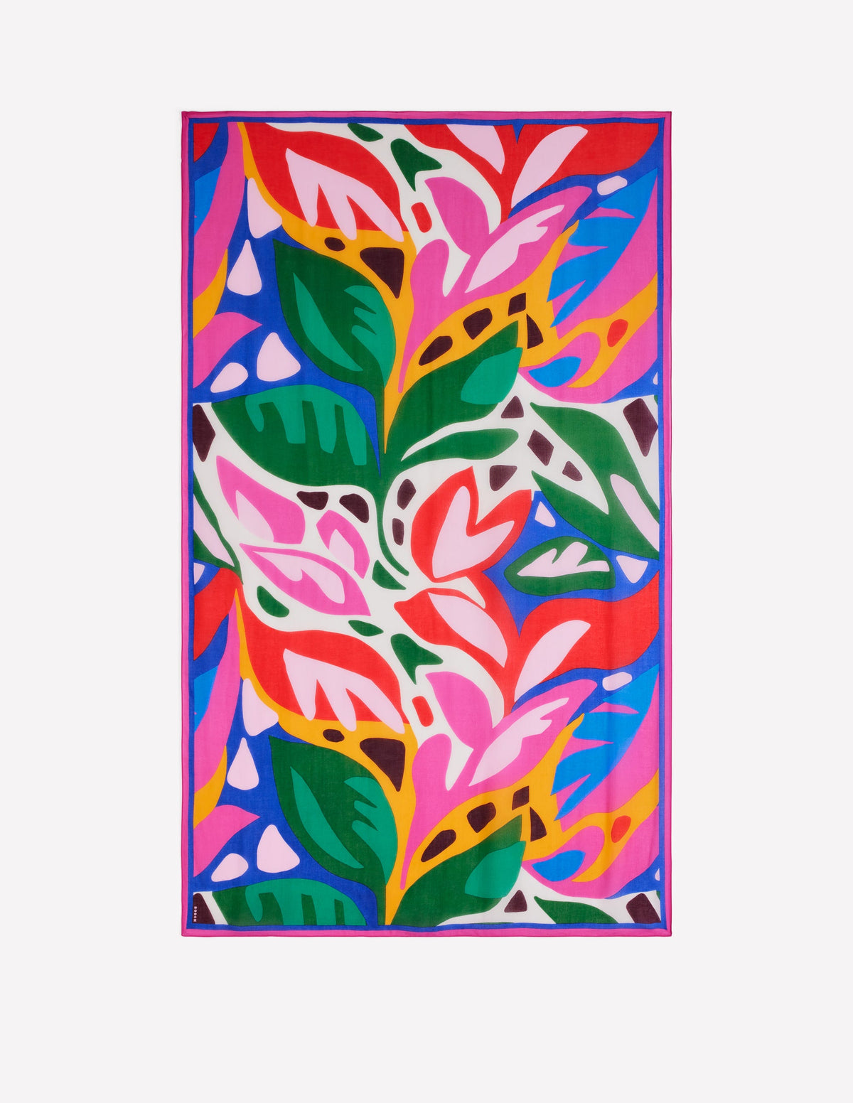 Printed Sarong Scarf-Multi, Leafy Cascade - Image 3