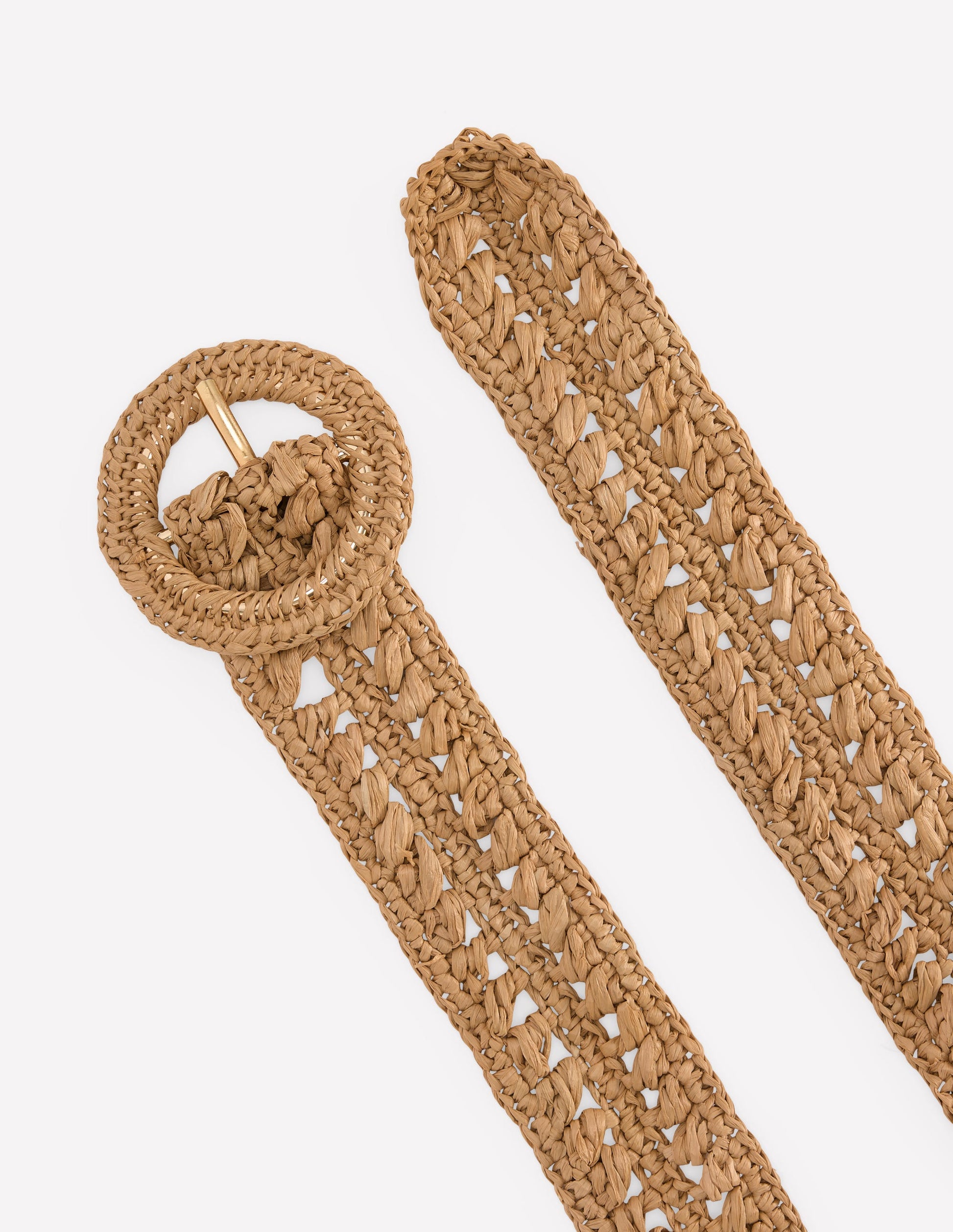 Interest Raffia Belt-Natural-3