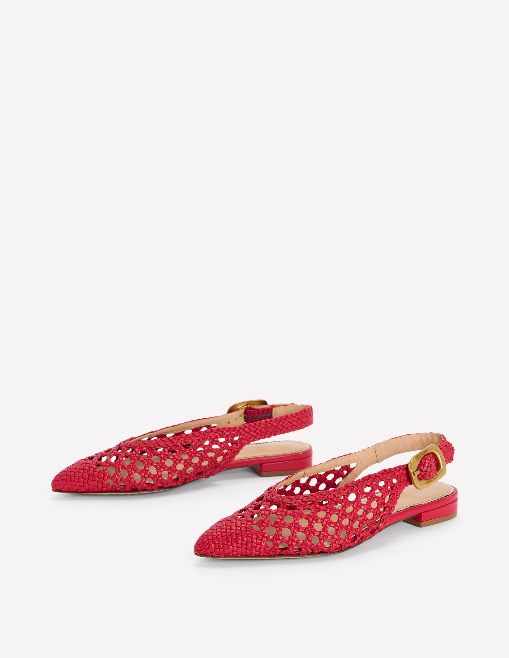 High Cut Flat Point-Red Weave-3