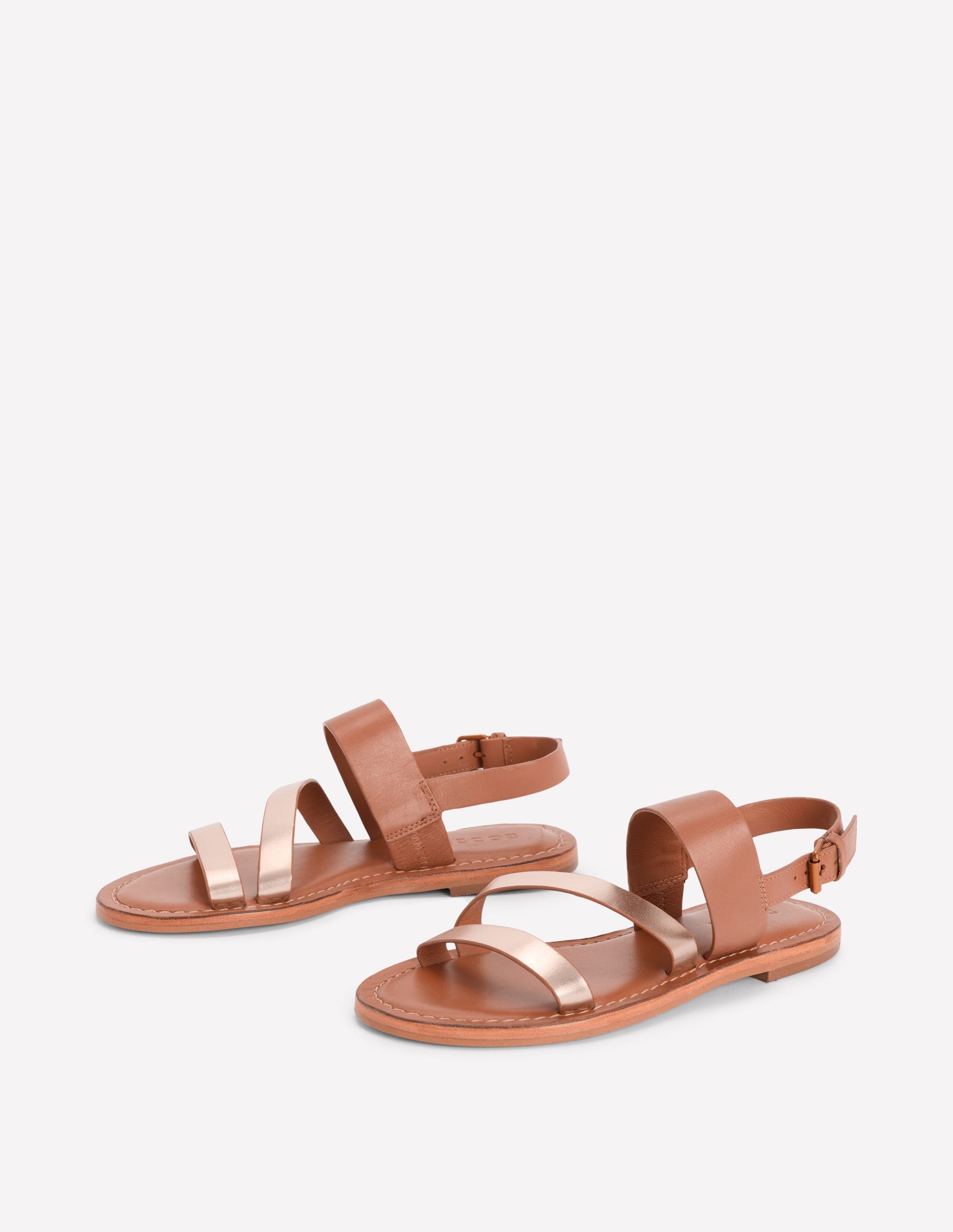 Asymmetric Sandal-Tan/Gold-4