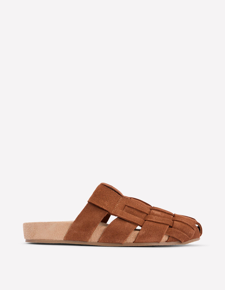 Loretta Multi Strap Clog-Tan